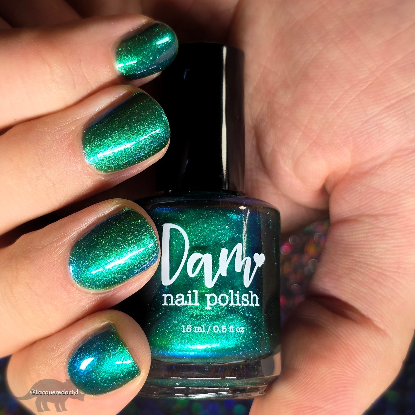 Year of the Snake - Green Shimmer Nail Polish - Lunar New Year 2025 - Dam Nail Polish