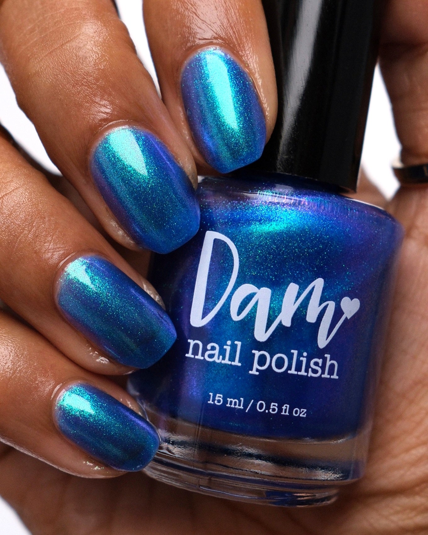 Cheers to 10 Years - Blue Shimmer Nail Polish - 10th Anniversary Trio - Dam Nail Polish