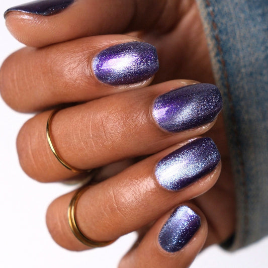 Grand Celebration - Purple Shimmer Magnetic Nail Polish - 10th Anniversary Trio - Dam Nail Polish