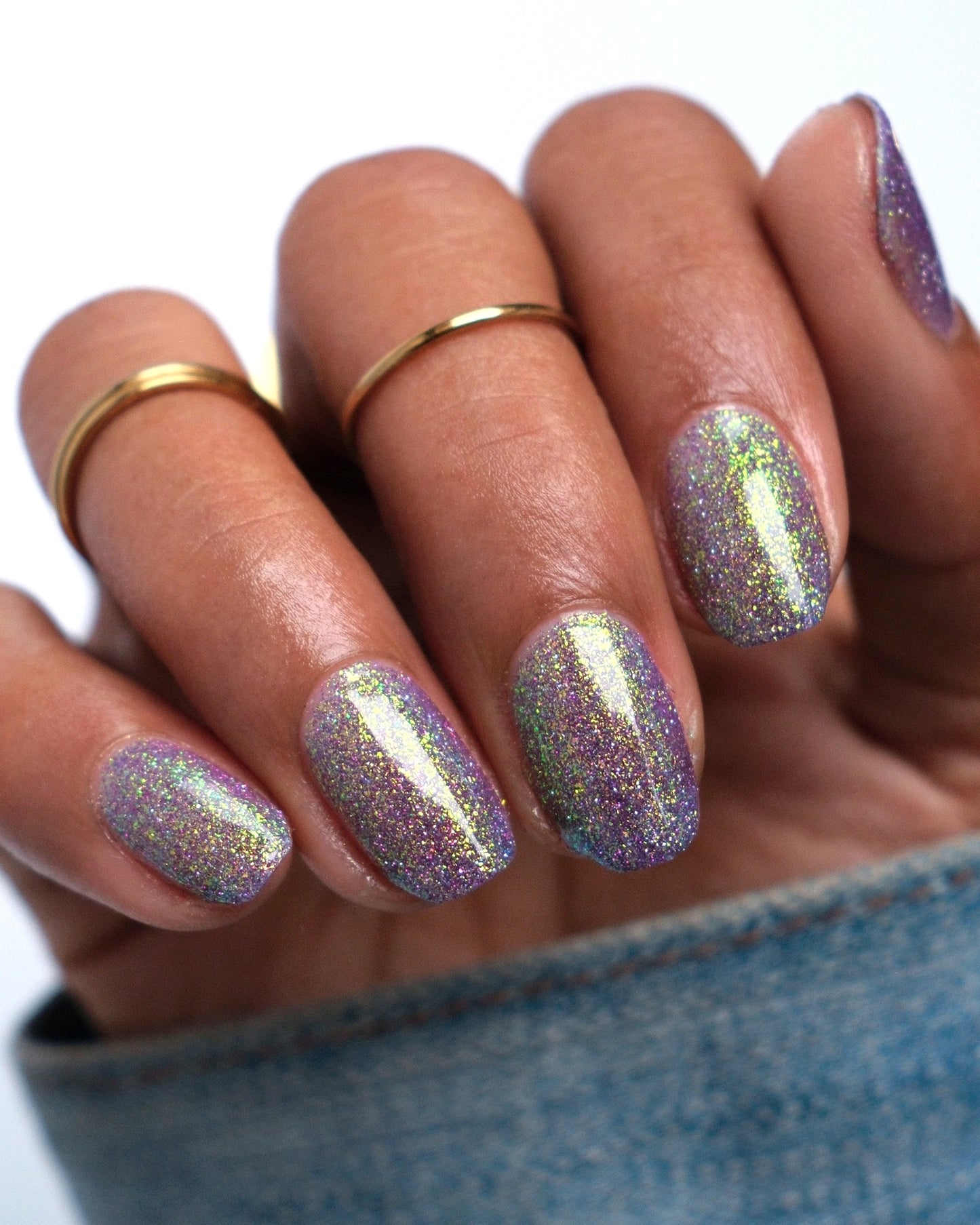 Decade of Dam - Purple Shimmer Reflective Nail Polish - 10th Anniversary Trio - Dam Nail Polish