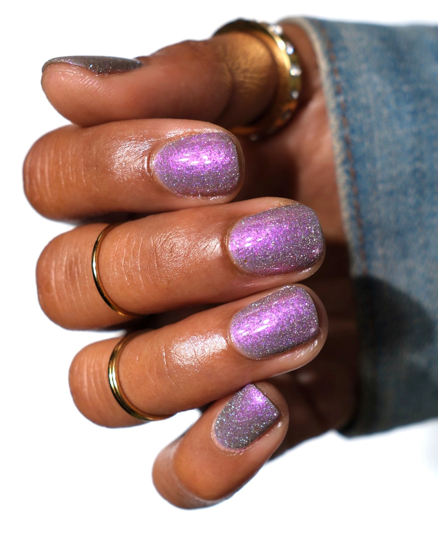 Goat - Gray Reflective Nail Polish - Purple Reflective Nail Polish - Chinese Zodiac Collection - Dam Nail Polish