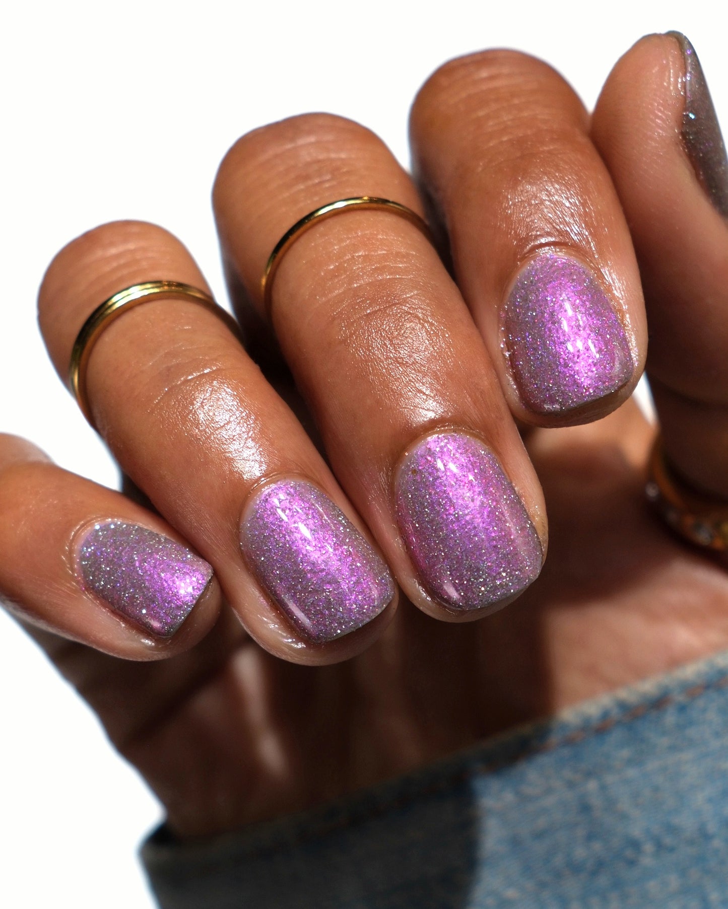Goat - Gray Reflective Nail Polish - Purple Reflective Nail Polish - Chinese Zodiac Collection - Dam Nail Polish