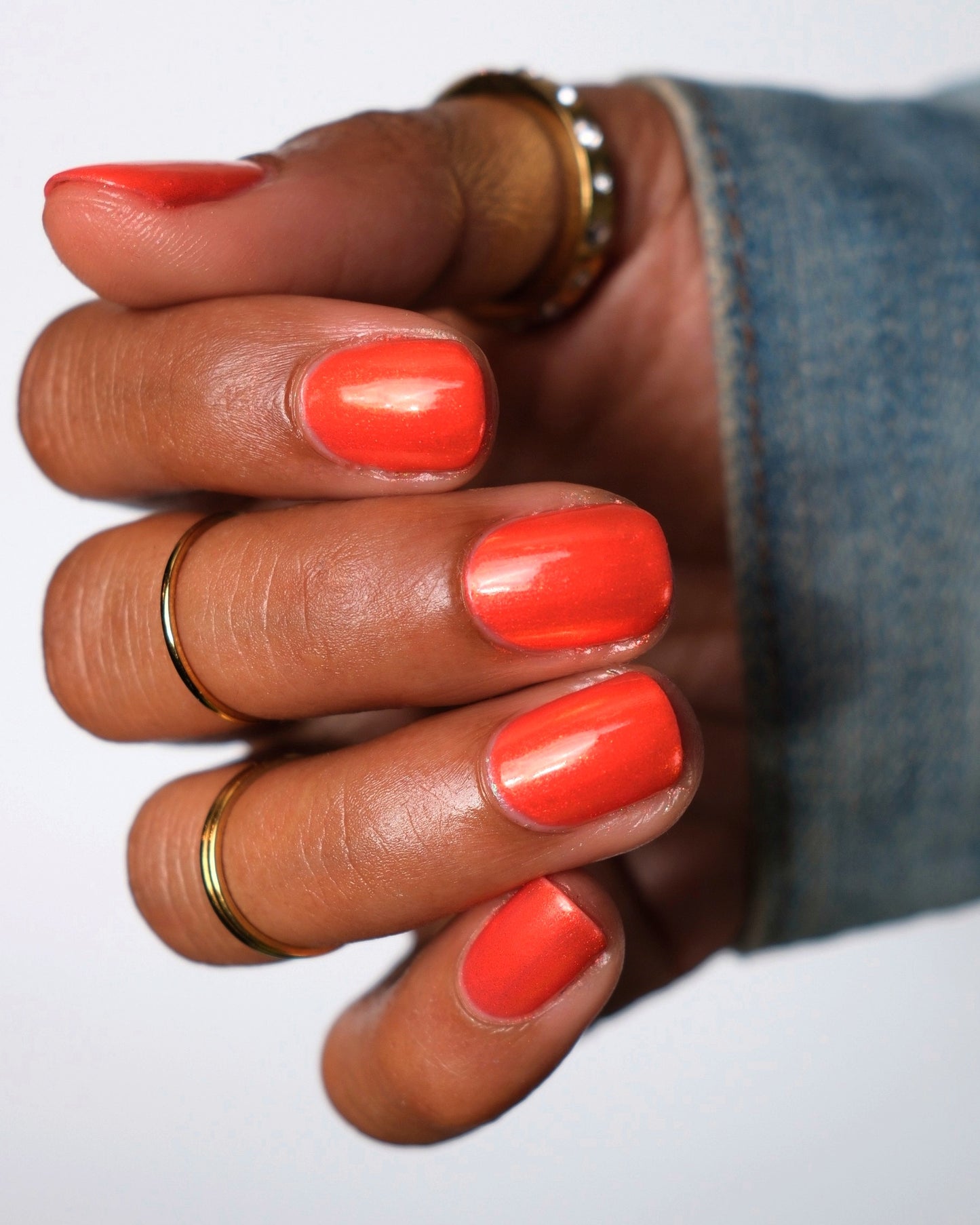 Tiger - Orange Shimmer Nail Polish - Chinese Zodiac Collection - Dam Nail Polish