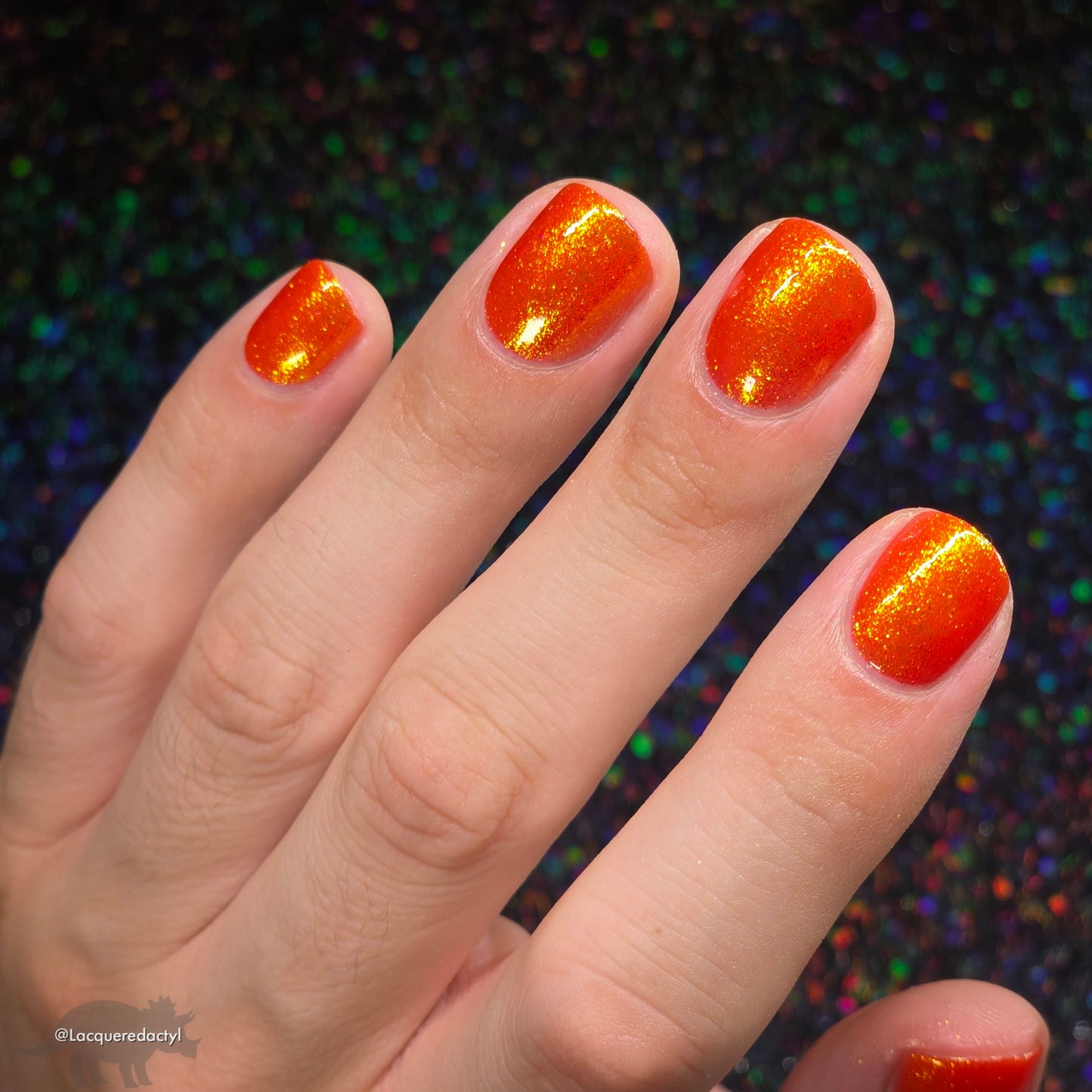 Creep - Orange Shimmer Nail Polish - Bonus Track Collection - Dam Nail Polish