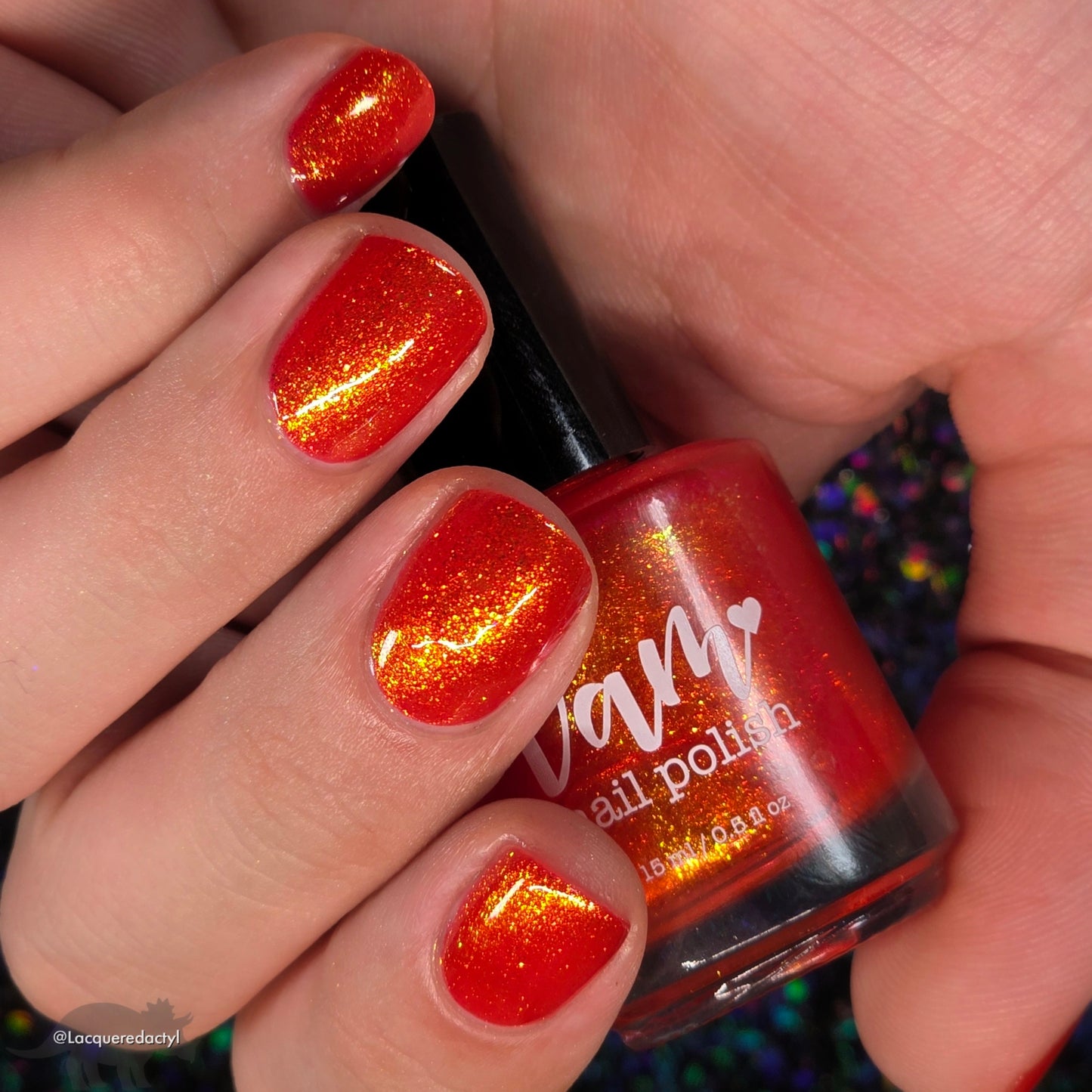 PRE ORDER: Dani Cali - Red Shimmer Nail Polish - Bonus Track Collection - Ships in Approx. 5 Weeks - Dam Nail Polish