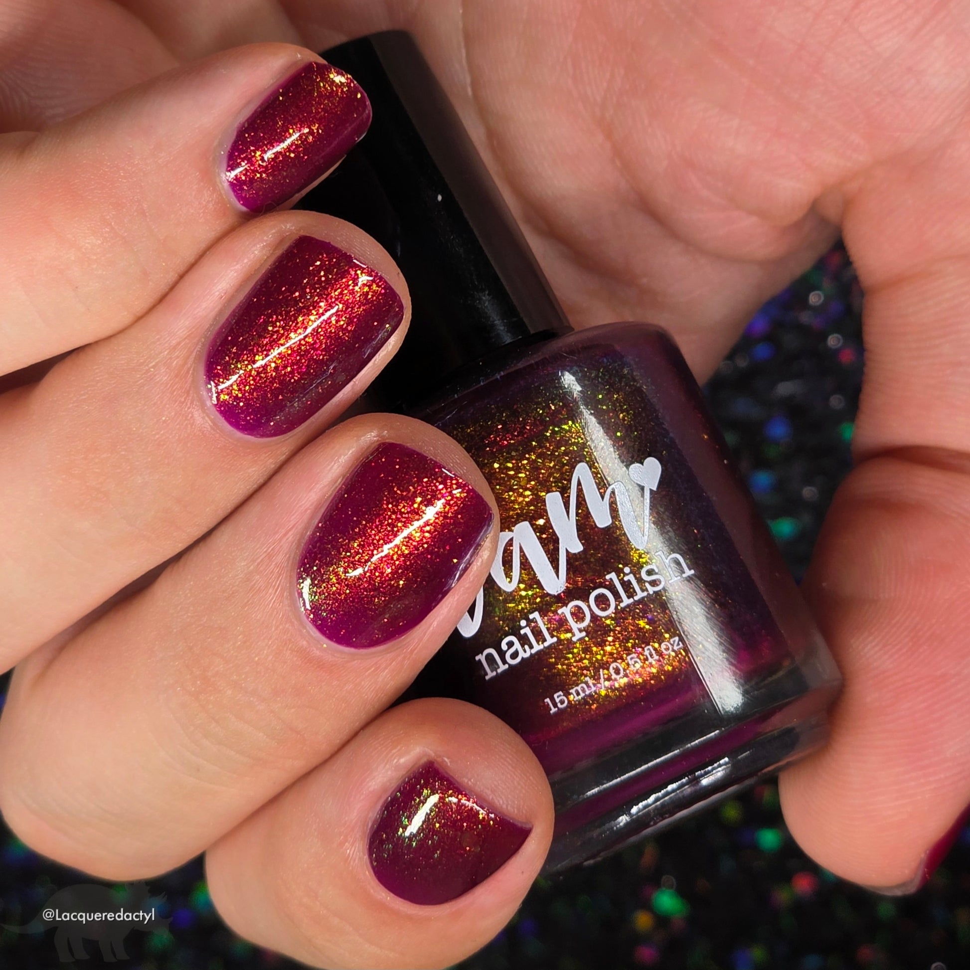 PRE ORDER: Should I Stay - Deep Fucshia Shimmer Nail Polish - Bonus Track Collection - Ships in Approx. 5 Weeks - Dam Nail Polish