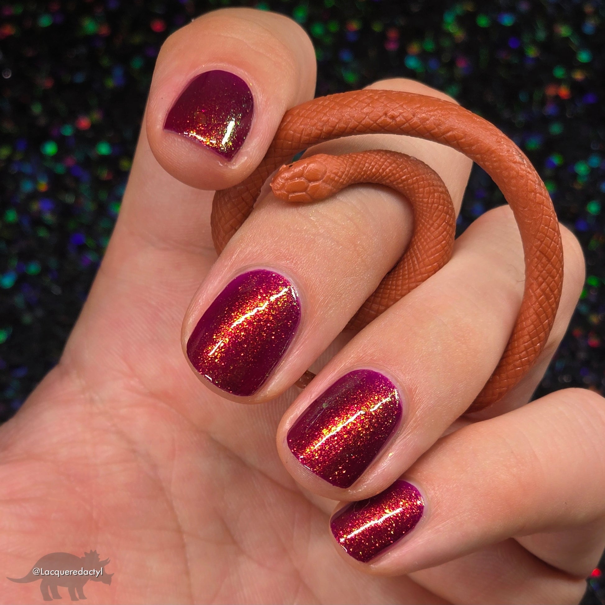 PRE ORDER: Should I Stay - Deep Fucshia Shimmer Nail Polish - Bonus Track Collection - Ships in Approx. 5 Weeks - Dam Nail Polish