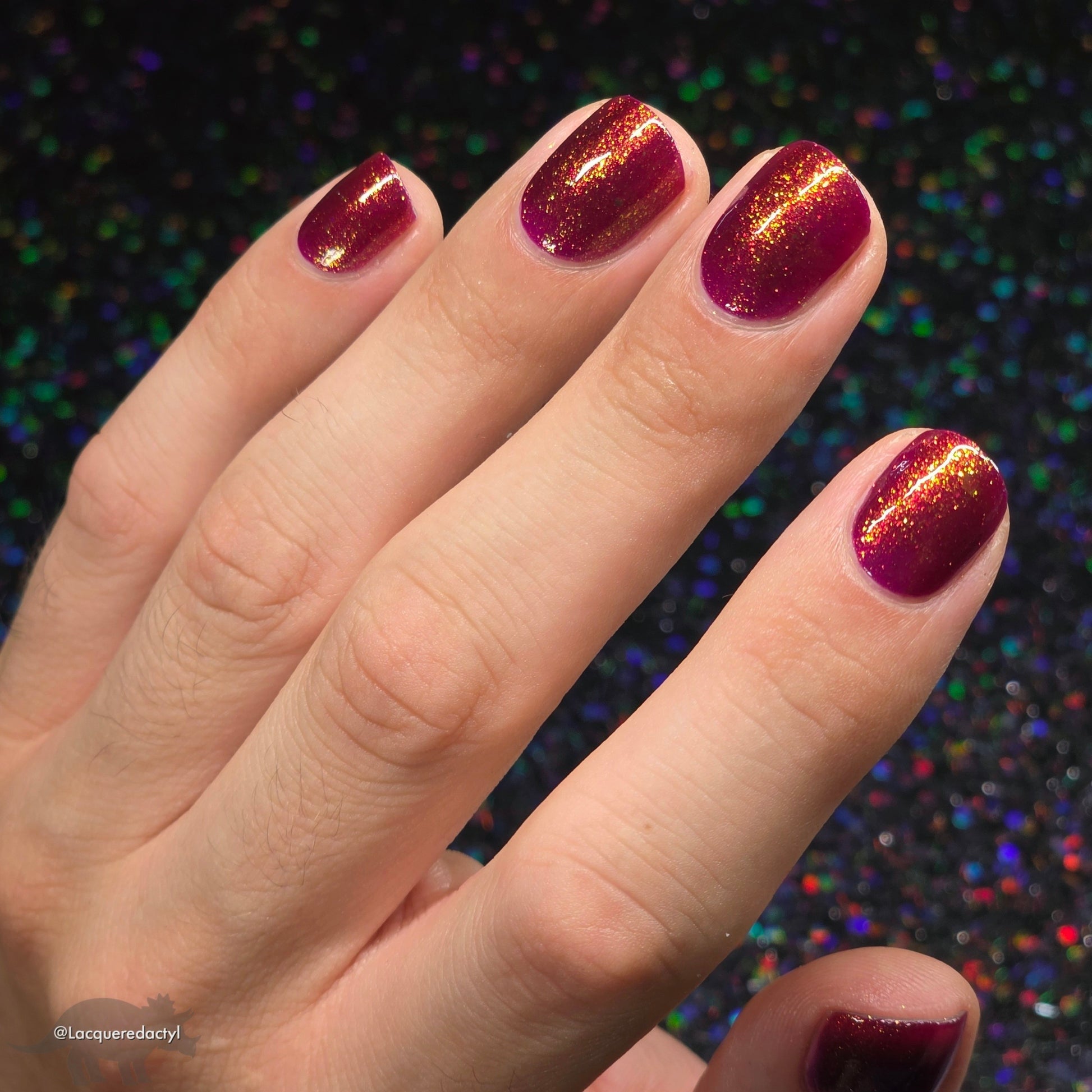 PRE ORDER: Should I Stay - Deep Fucshia Shimmer Nail Polish - Bonus Track Collection - Ships in Approx. 5 Weeks - Dam Nail Polish