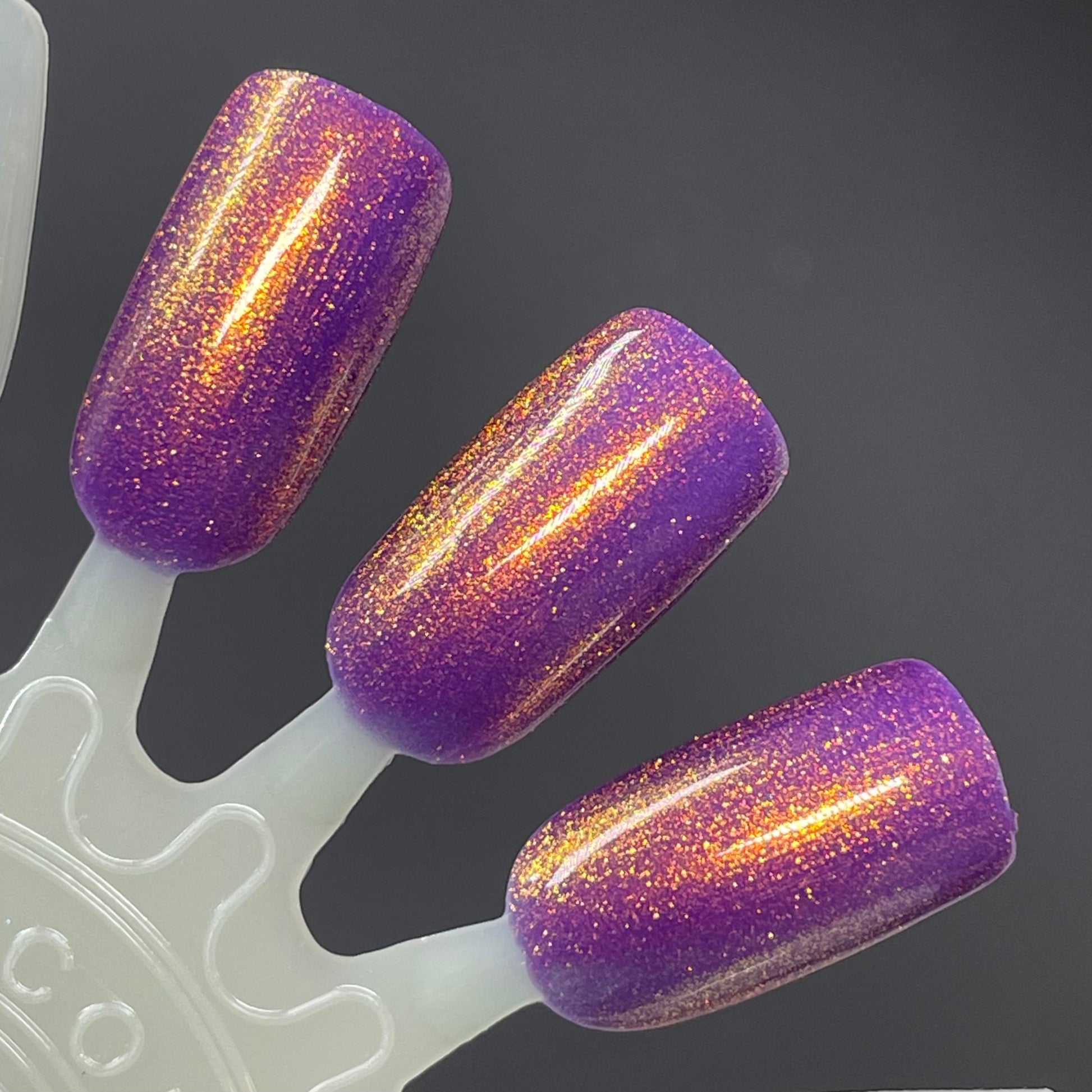 La Tomatina Remix - Purple Shimmer Nail Polish - Remix Series - Dam Nail Polish