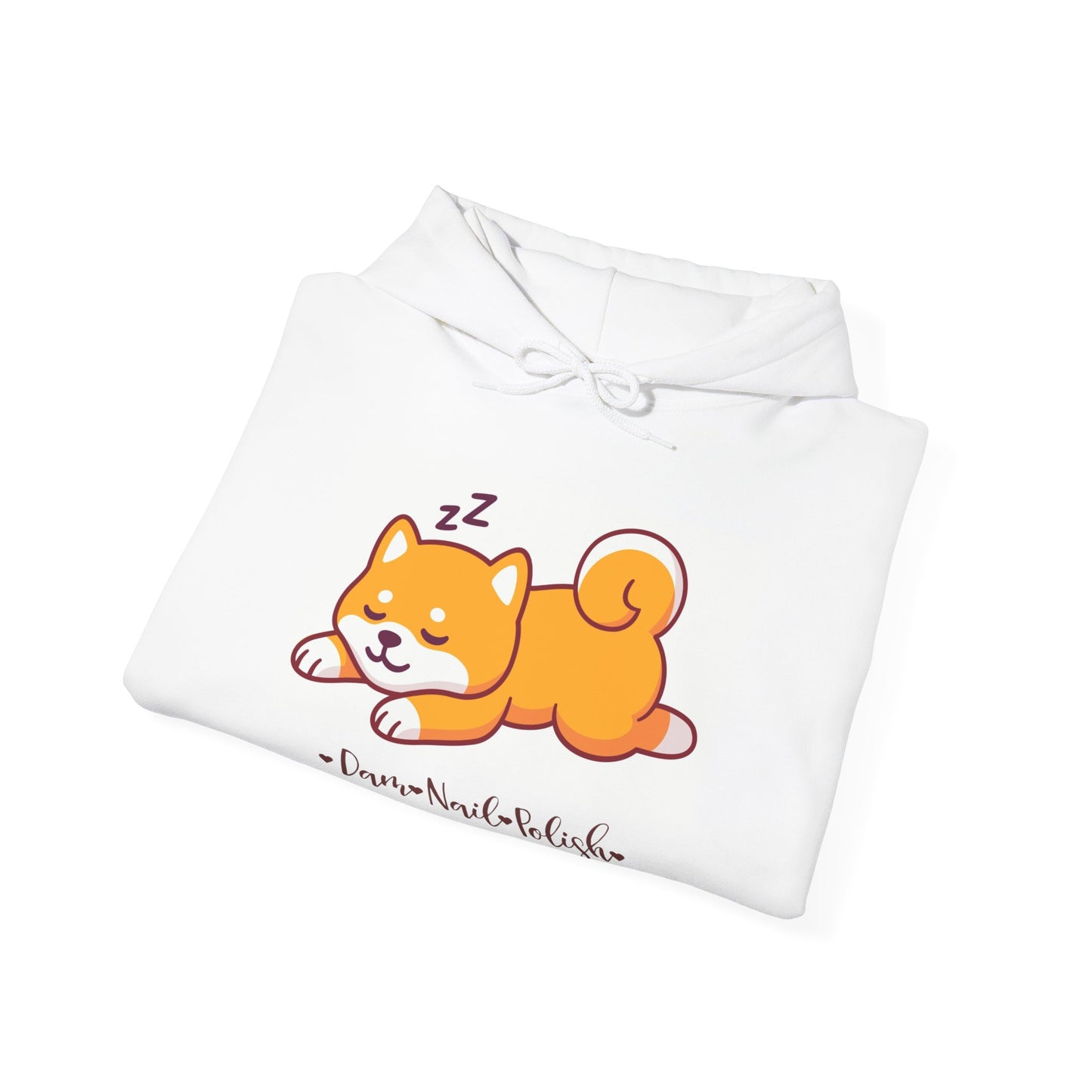 Sleepy Shiba Unisex Heavy Blend™ Hooded Sweatshirt - Dam Nail Polish