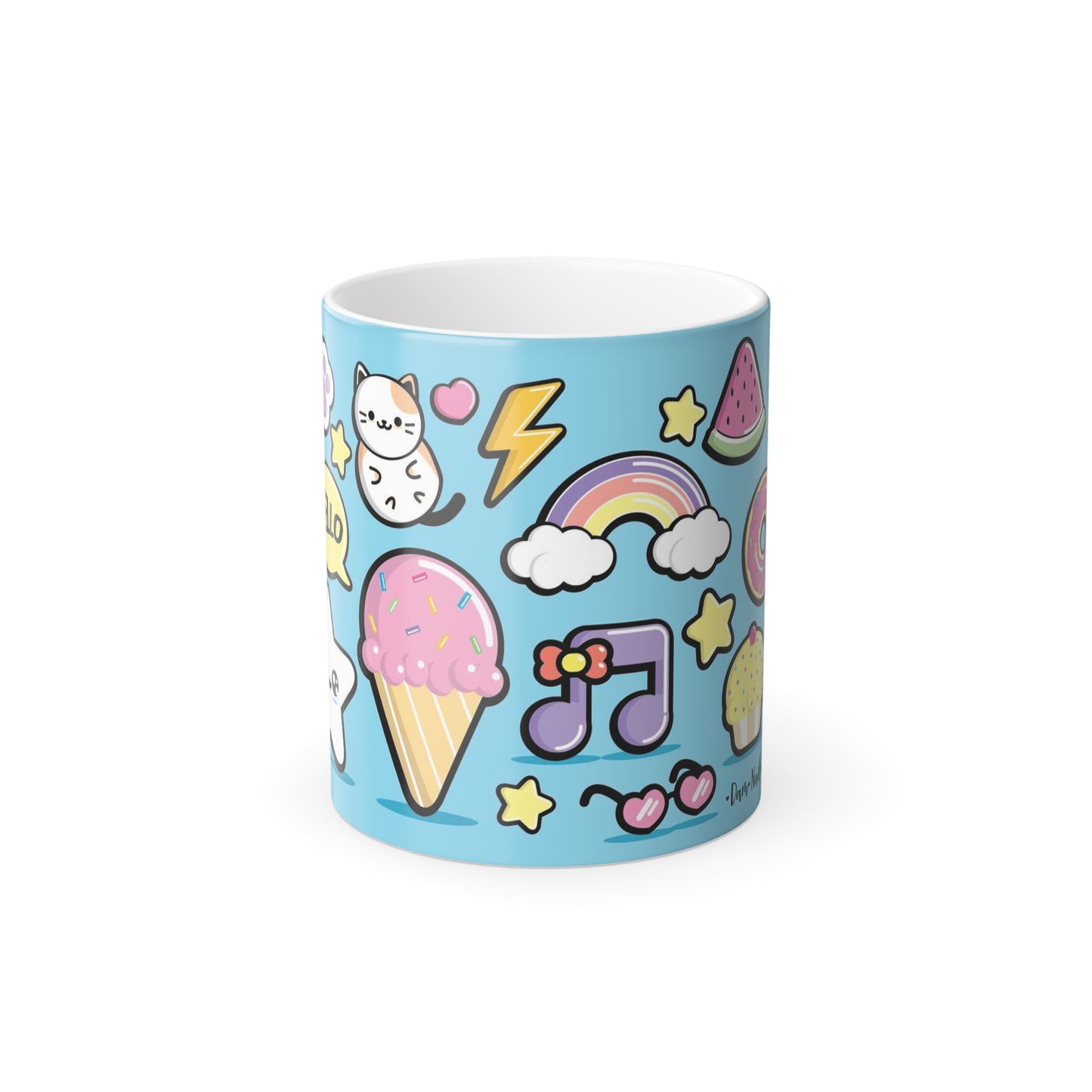 Kawaii Color Changing Mug, 11oz - Dam Nail Polish