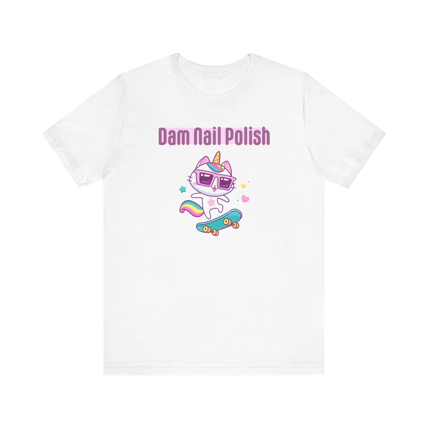 Caticorn Unisex Jersey Short Sleeve Tee - Dam Nail Polish