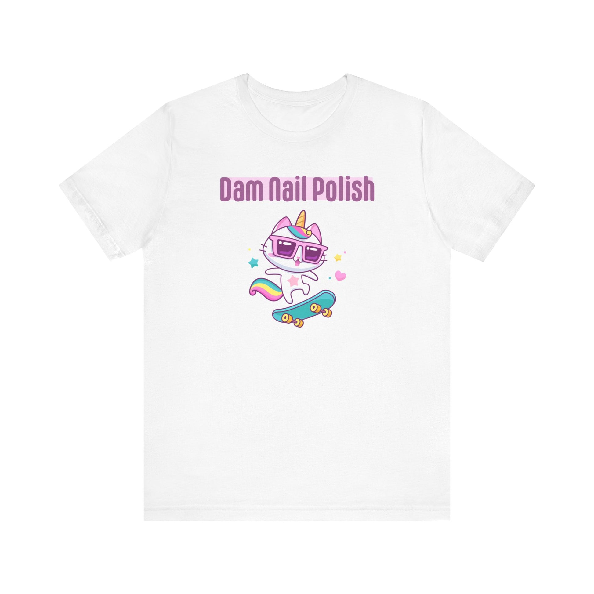 Caticorn Unisex Jersey Short Sleeve Tee - Dam Nail Polish