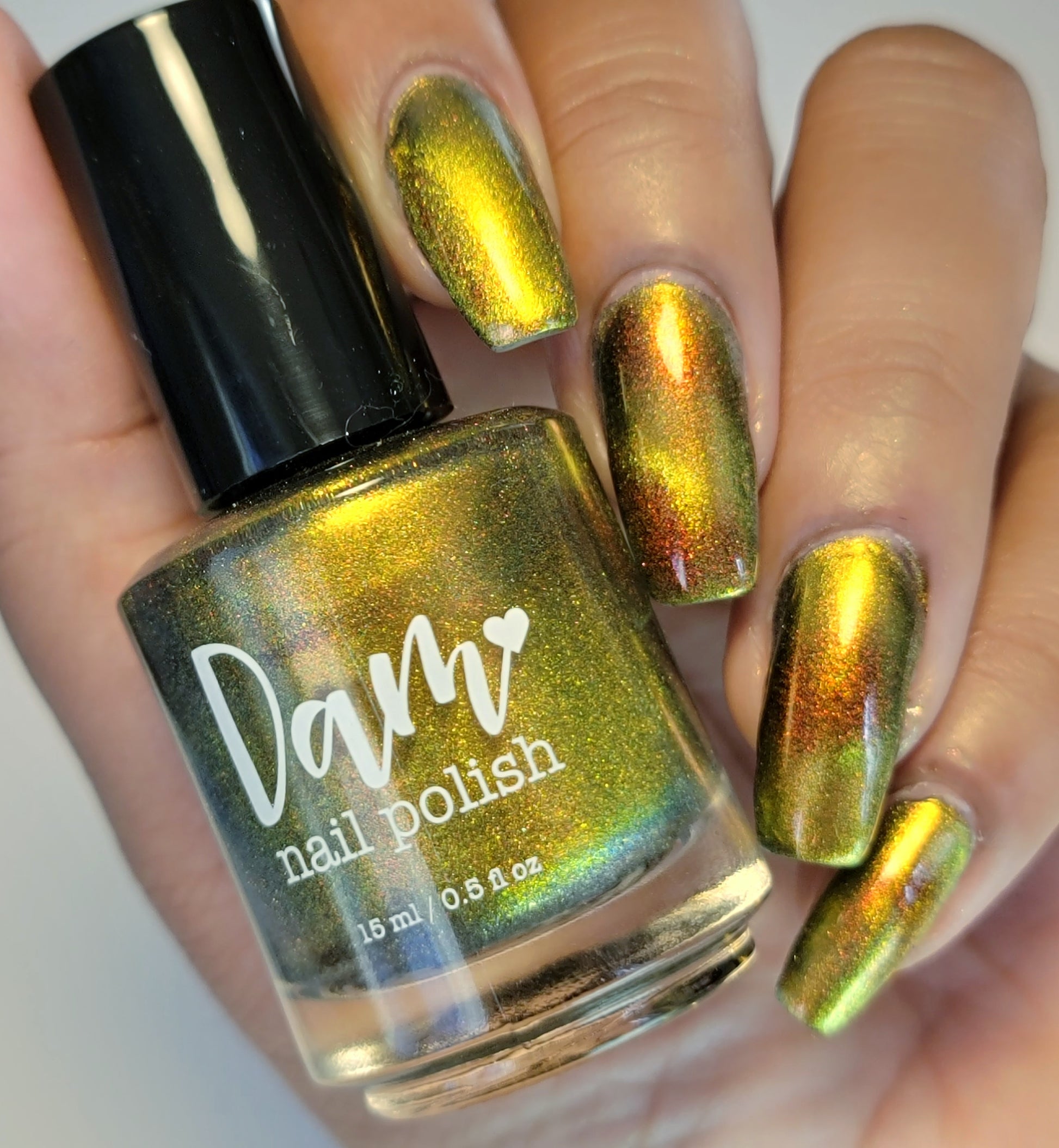 Cosmic Chaos - Shifting Multichrome Magnetic Nail Polish - Shifts Red and Orange - Into the Multiverse Collection - Dam Nail Polish