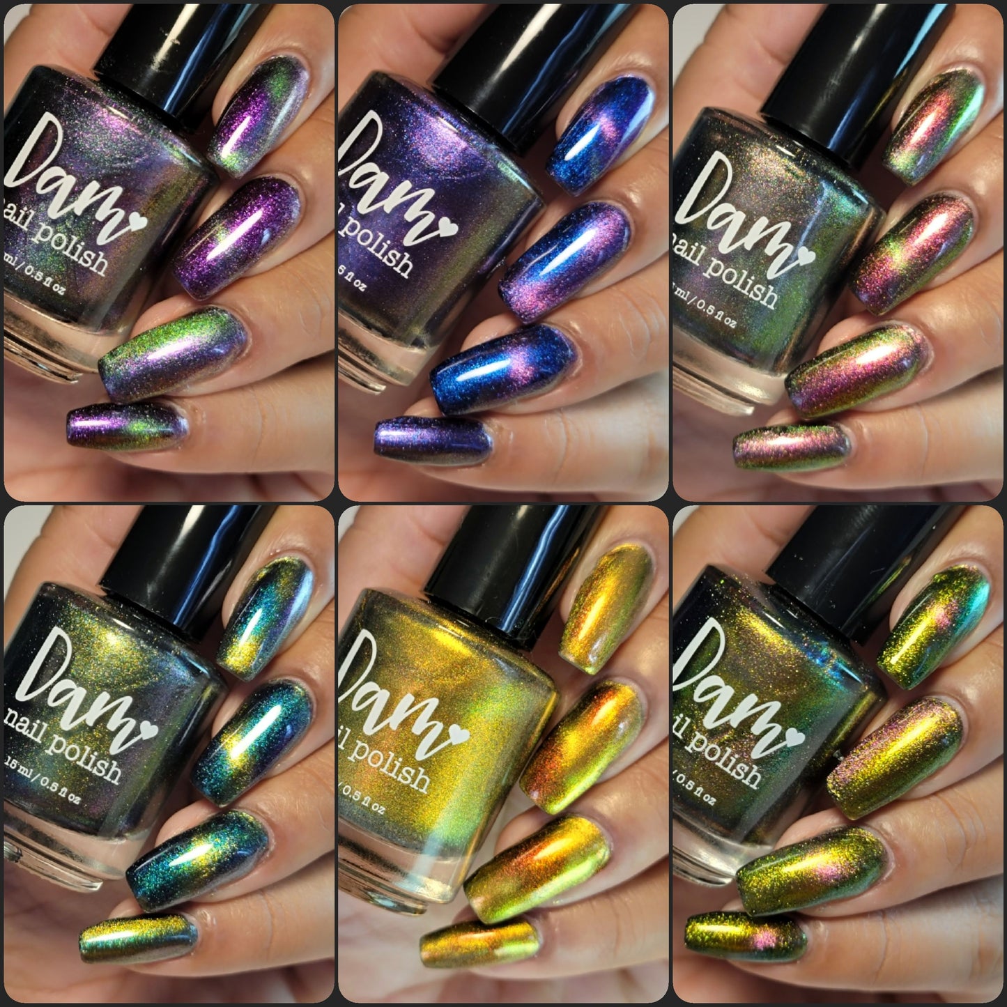 Into the Multiverse - Set of 6 Multichrome Magnetic Nail Polishes