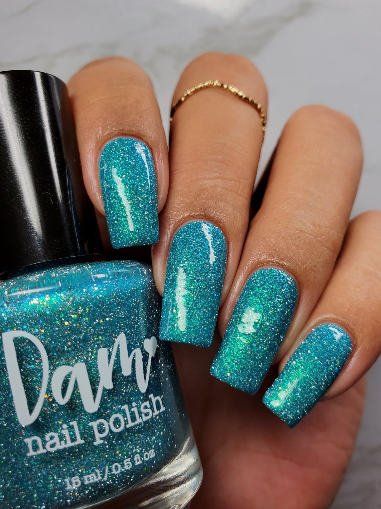 Chicago River - Teal Reflective Nail Polish - PBE Exclusive