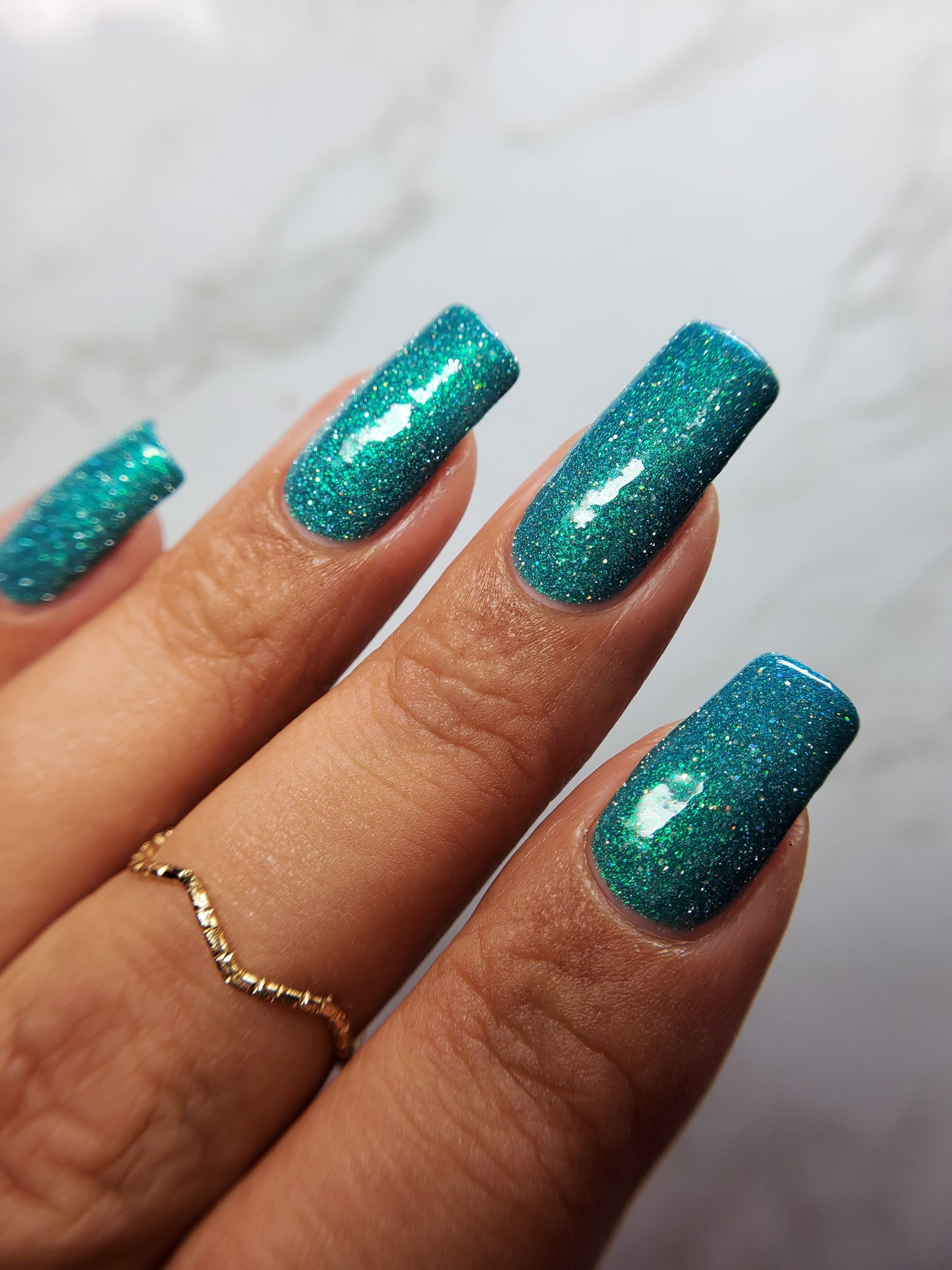 Chicago River - Teal Reflective Nail Polish - PBE Exclusive