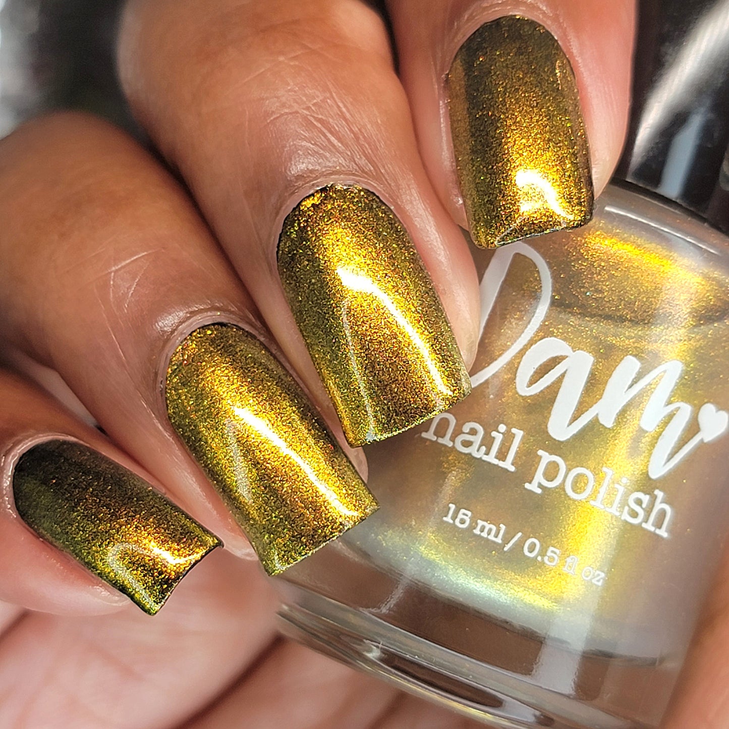 Some Like It Hoth - Gold Shimmer Nail Polish - Trust the Shimmer Collection - Dam Nail Polish