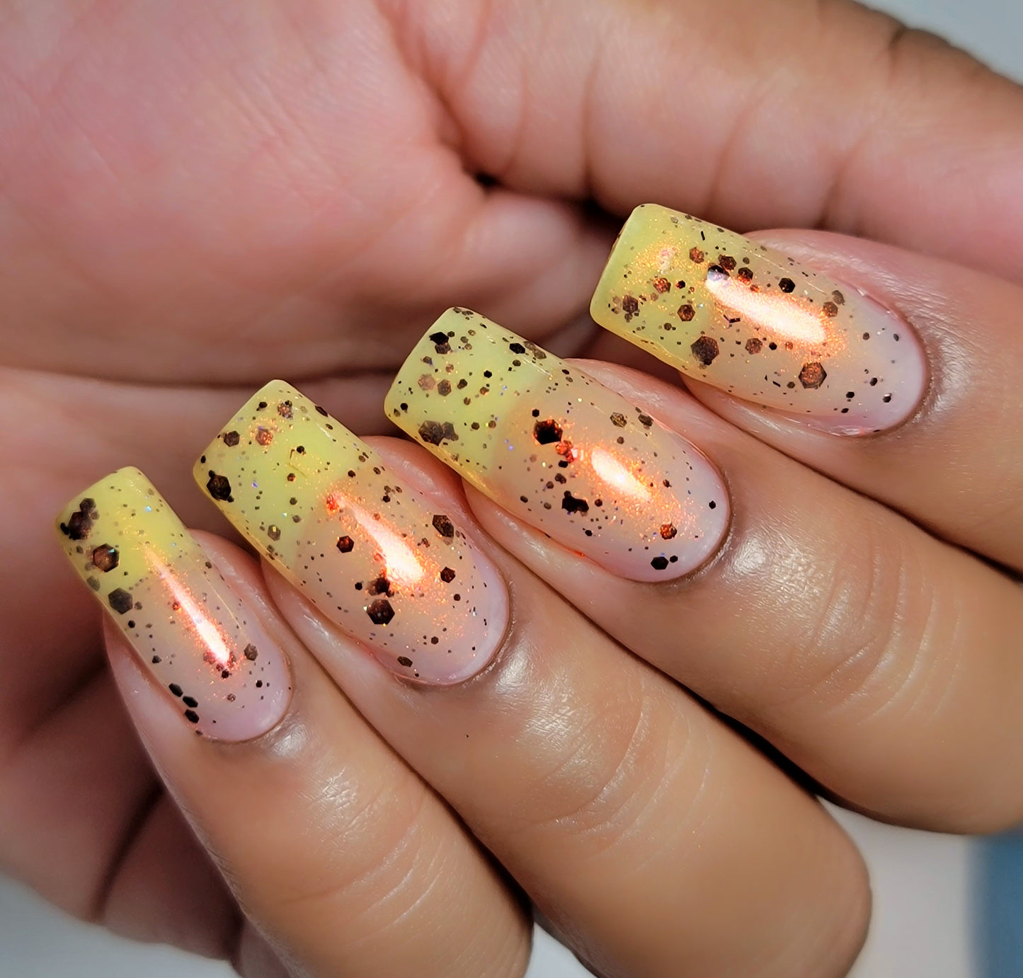 Thai and Stop Me - Light Orange Crelly Nail Polish - Boba Collection - Dam Nail Polish
