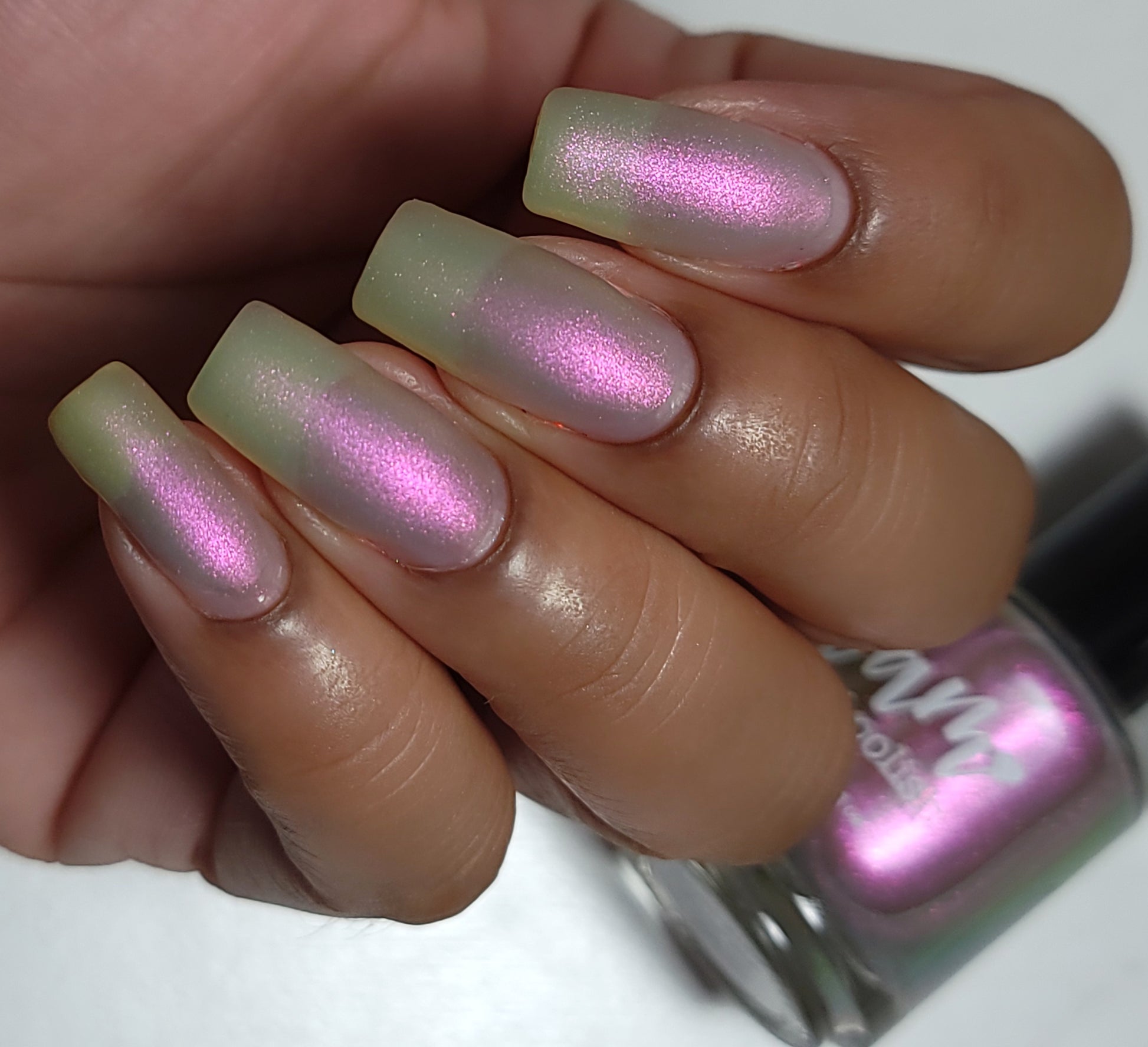 Don’t Kiss Your Sis - Pink Shimmer Nail Polish - Trust the Shimmer Collection - Dam Nail Polish