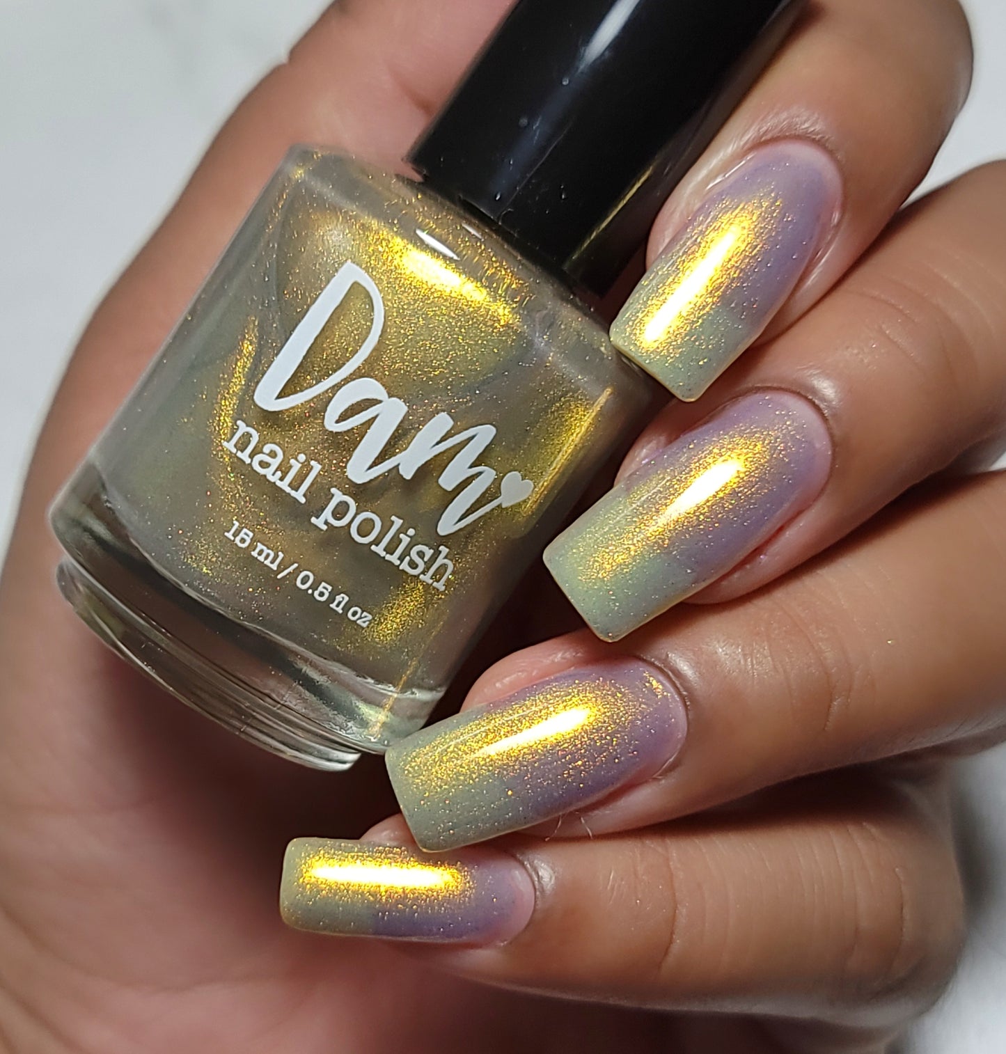 Some Like It Hoth - Gold Shimmer Nail Polish - Trust the Shimmer Collection - Dam Nail Polish