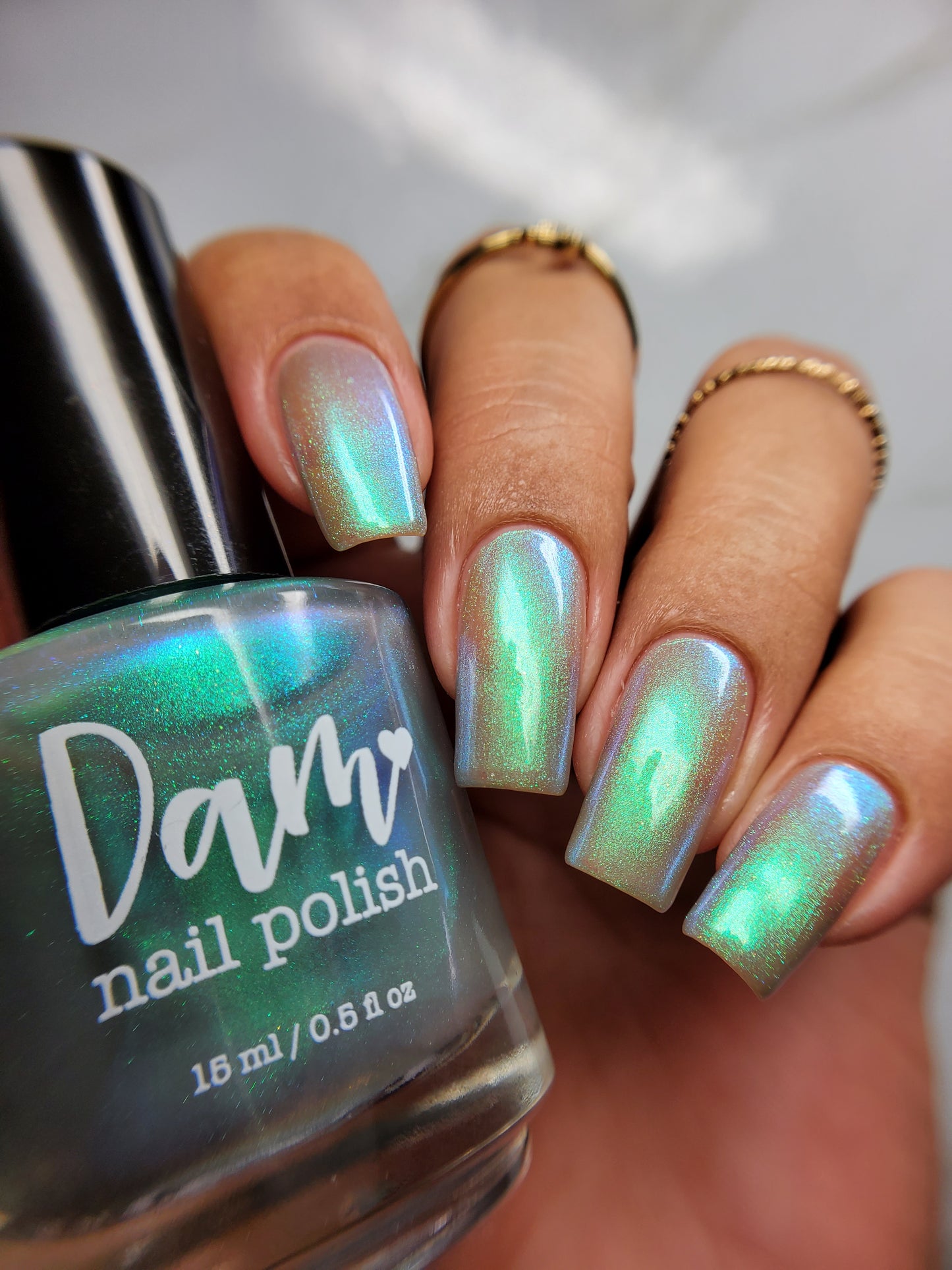 Get This Polish You Must - Green Shimmer Nail Polish - Trust the Shimmer Collection