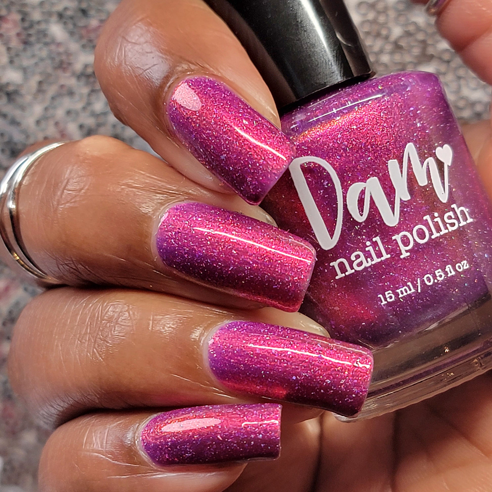 Beefing in Kobe - Purple Shimmer Polish - Journey Through Japan Collection - Dam Nail Polish