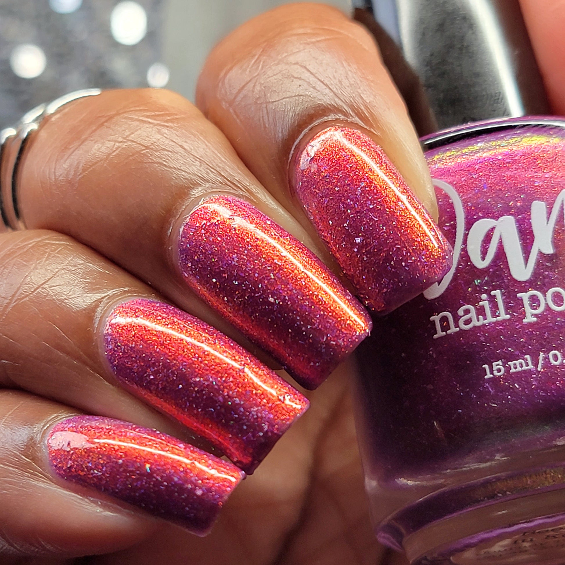 Beefing in Kobe - Purple Shimmer Polish - Journey Through Japan Collection - Dam Nail Polish