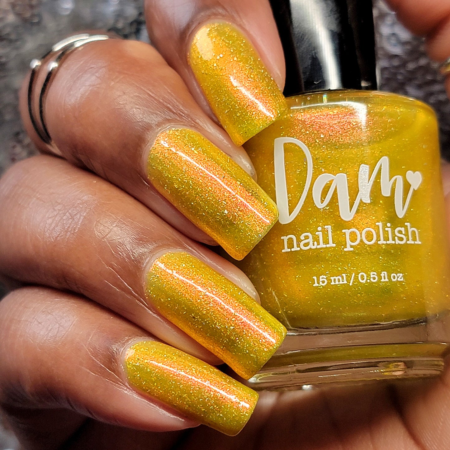 Meet a Deer Friend in Nara - Yellow Shimmer Polish - Journey Through Japan Collection - Dam Nail Polish