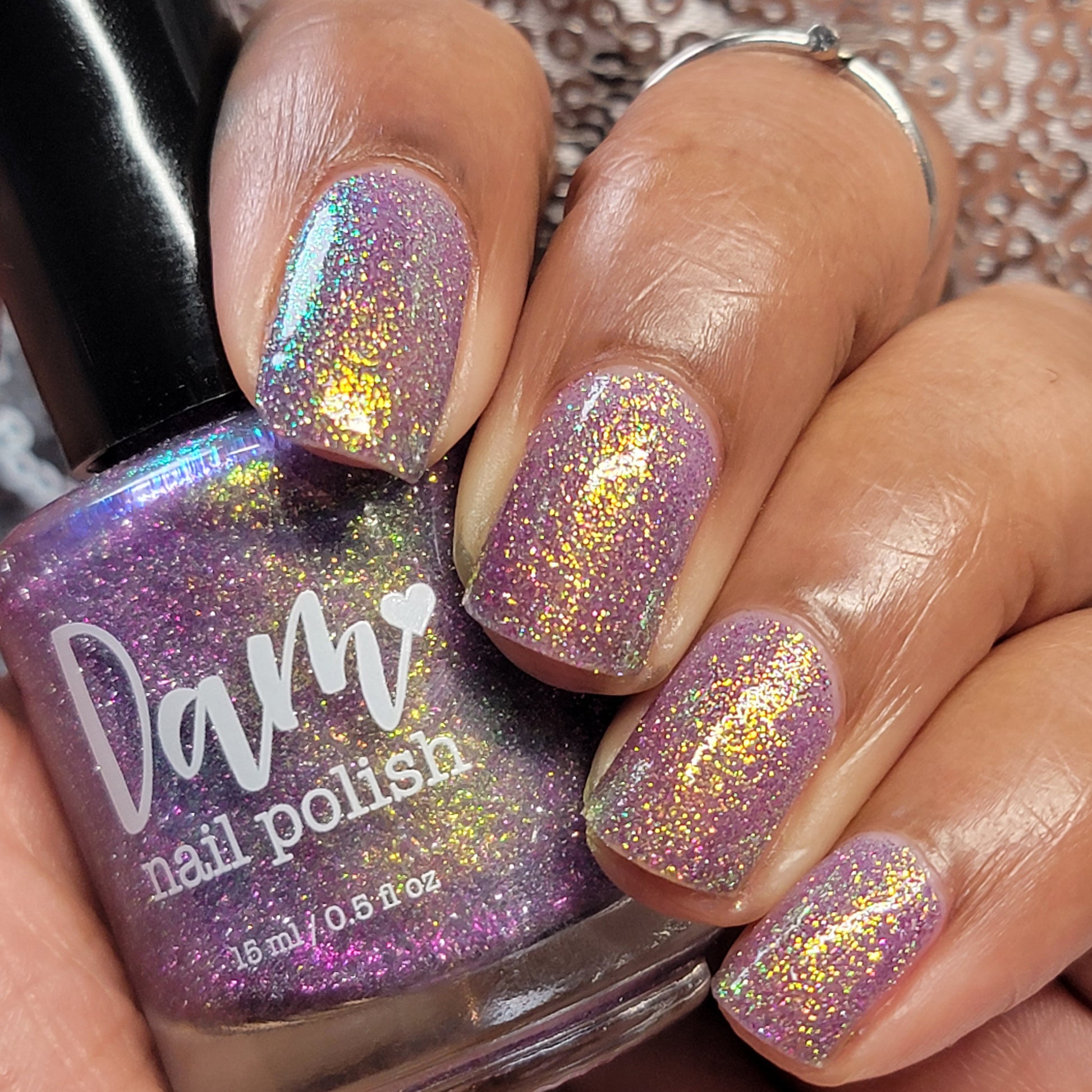 Decade of Dam - Purple Shimmer Reflective Nail Polish - 10th Anniversary Trio - Dam Nail Polish
