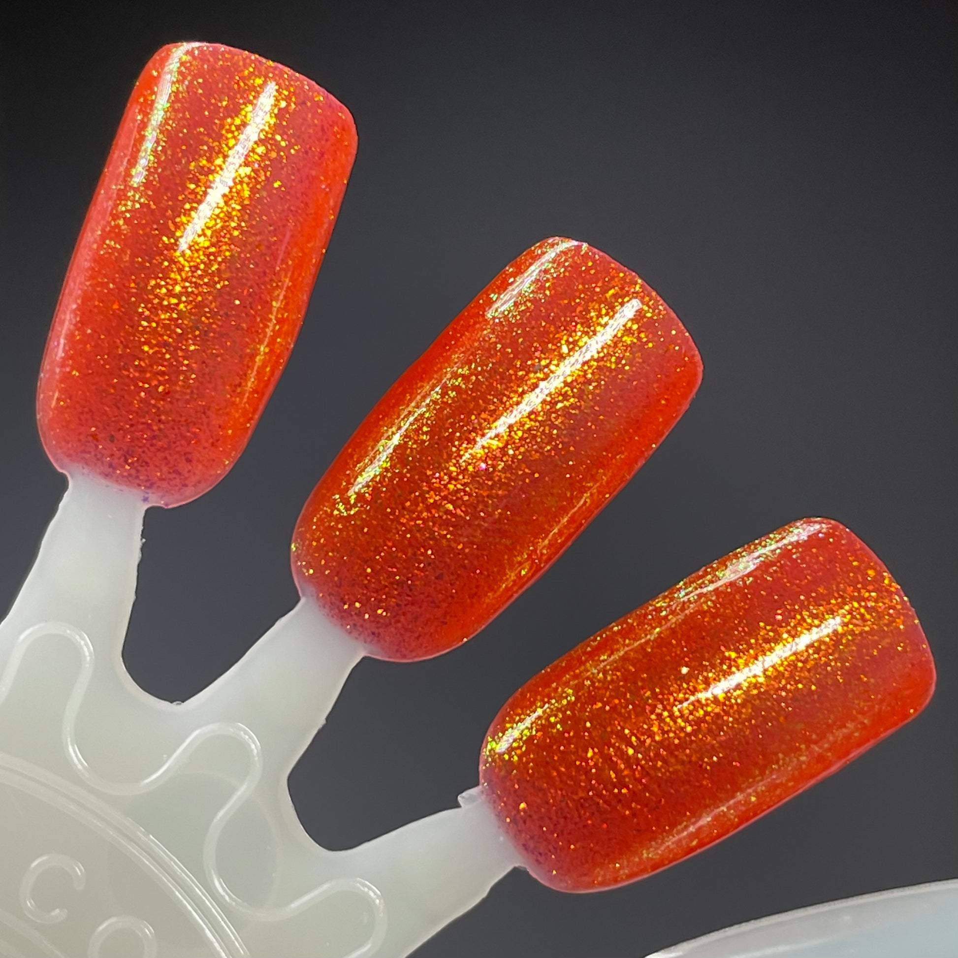 Creep - Orange Shimmer Nail Polish - Bonus Track Collection - Dam Nail Polish