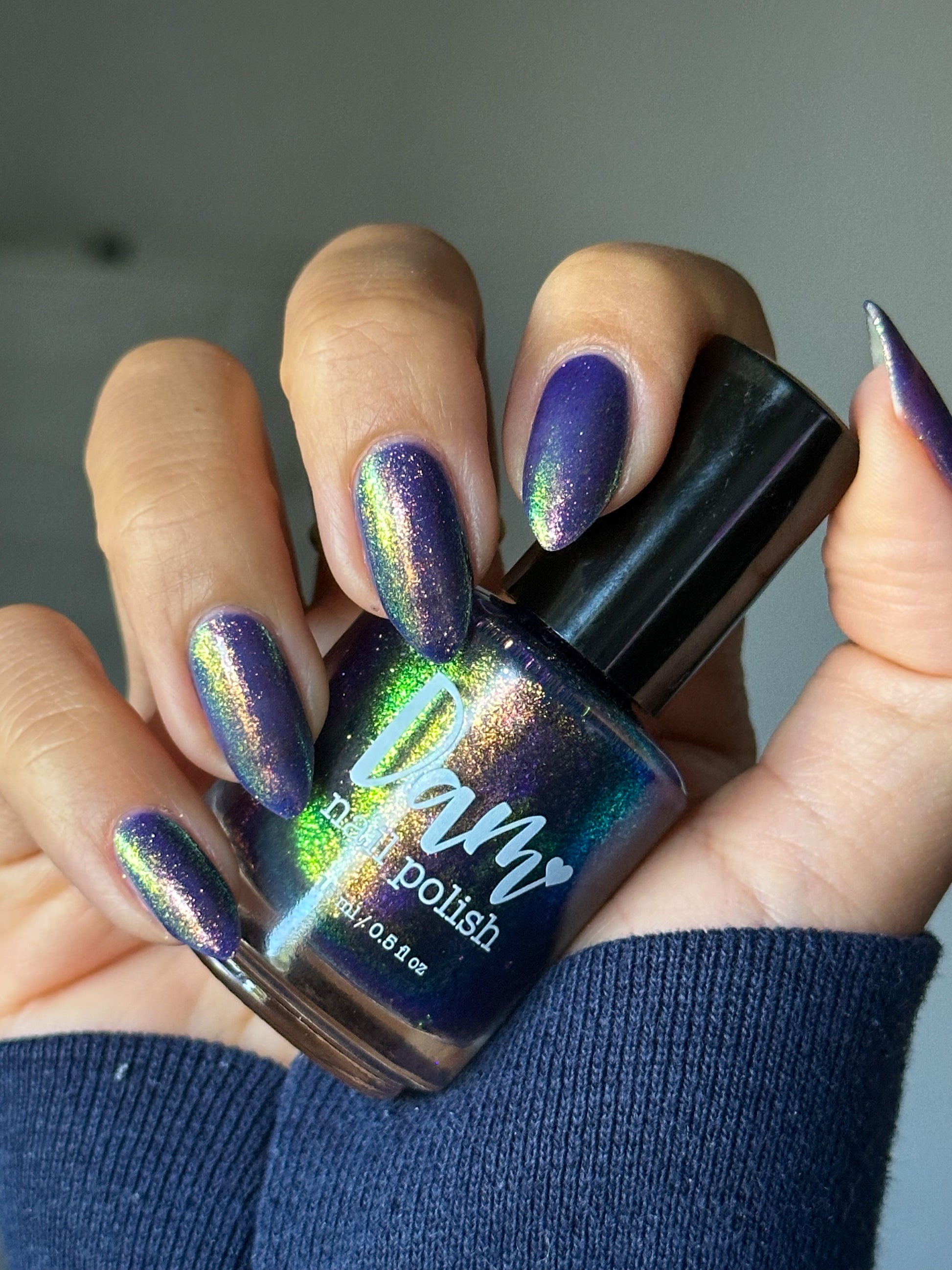 Sandman - Blurple Purple Shimmer Nail Polish - Bonus Track Collection - Dam Nail Polish