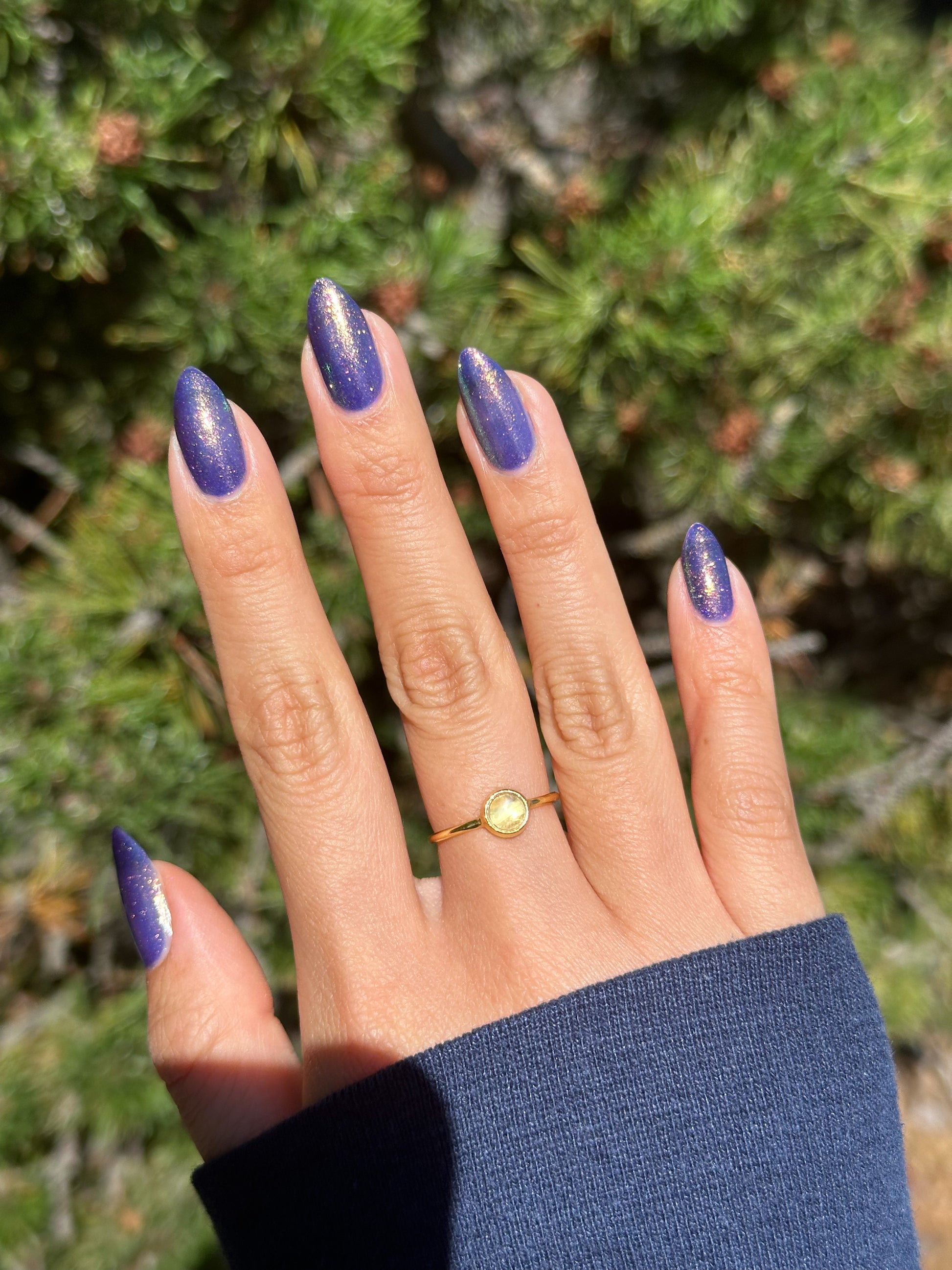 Sandman - Blurple Purple Shimmer Nail Polish - Bonus Track Collection - Dam Nail Polish