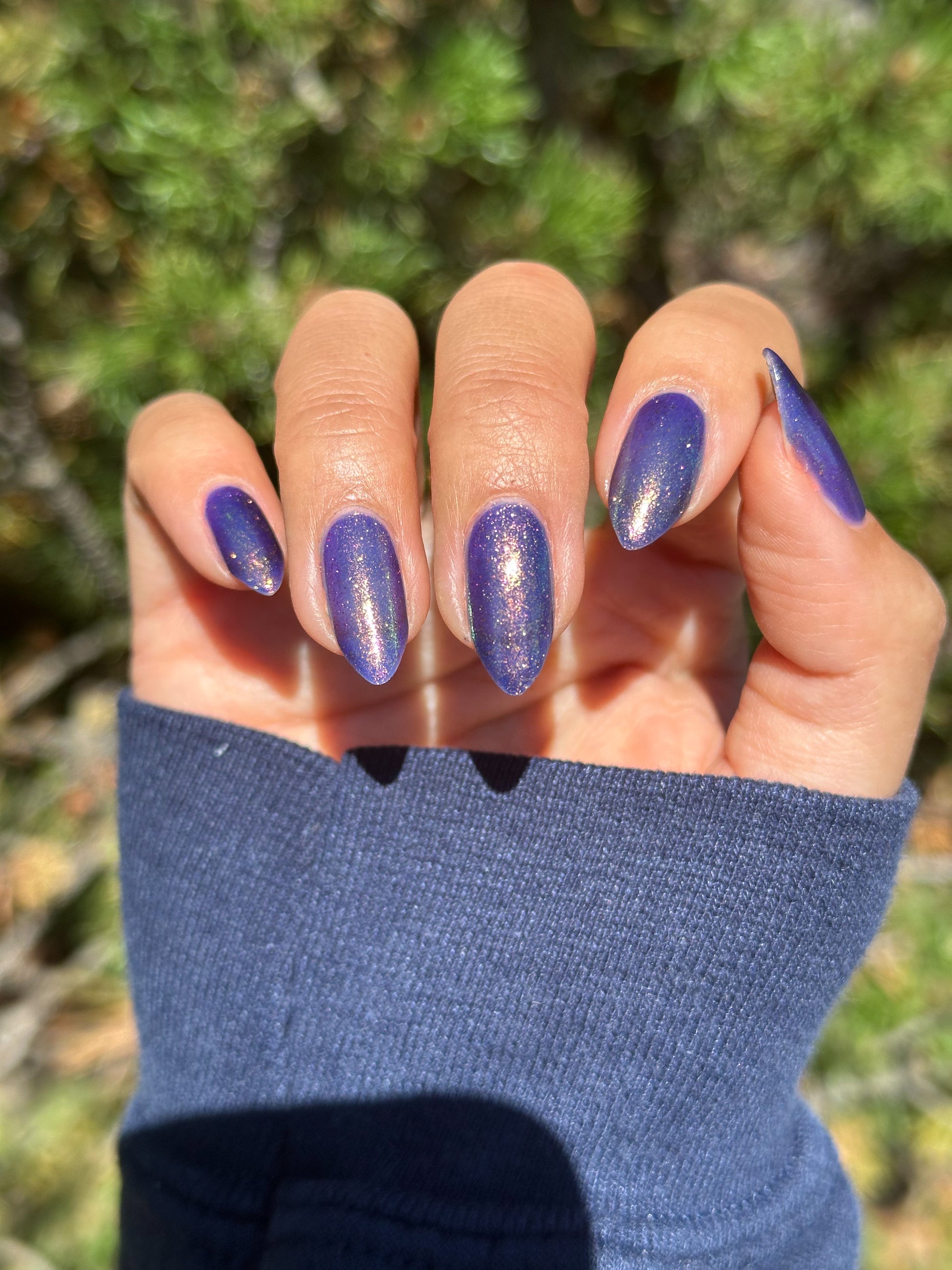 Sandman - Blurple Purple Shimmer Nail Polish - Bonus Track Collection - Dam Nail Polish