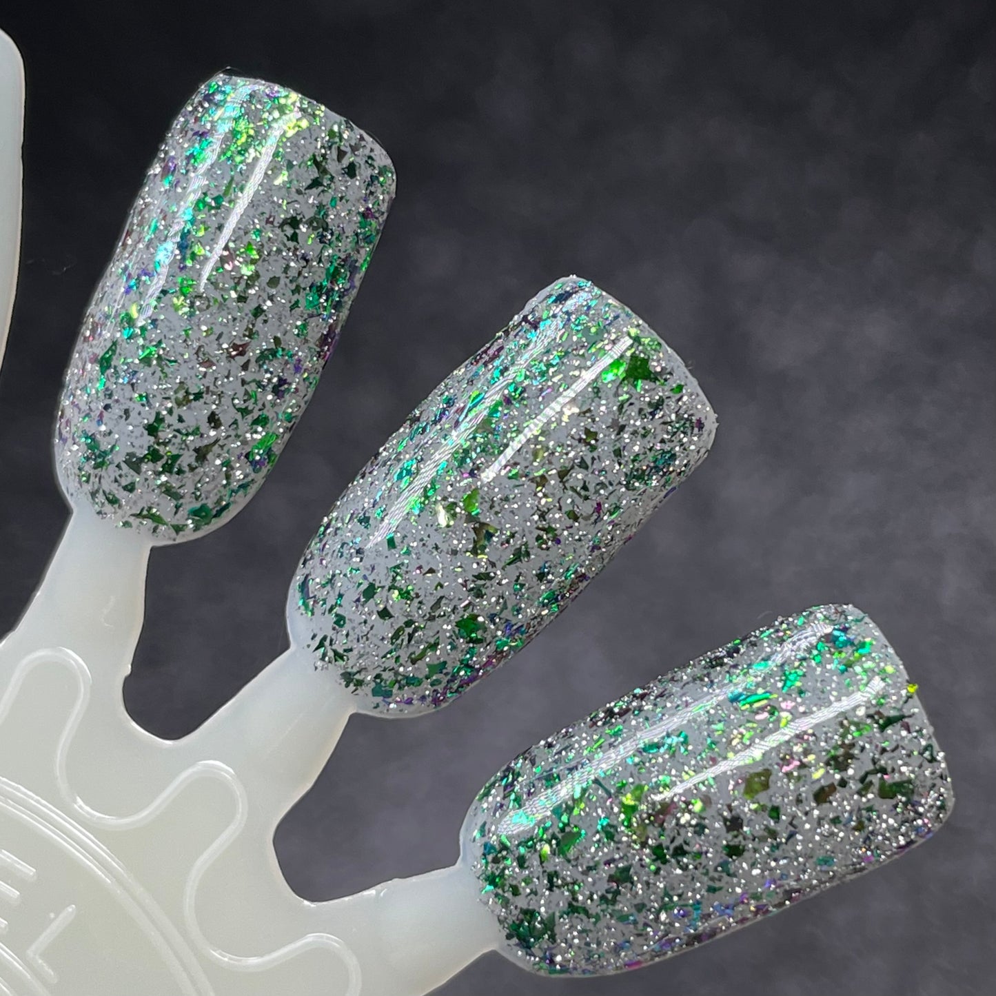 It's Too Peopley Out There - Green Nail Polish - Reflective Nail Polish - Flakies Nail Polish - Home Sweet Home Series - Dam Nail Polish