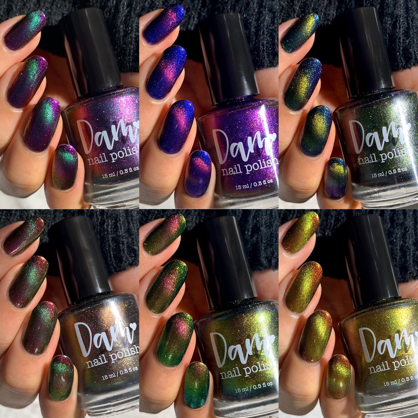 Into the Multiverse - Set of 6 Multichrome Magnetic Nail Polishes