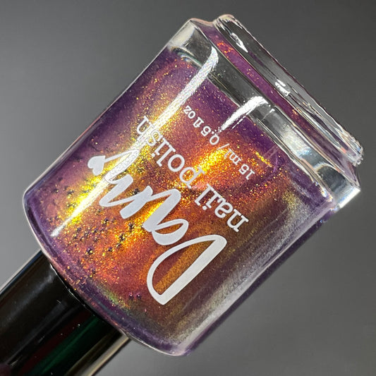 La Tomatina Remix - Purple Shimmer Nail Polish - Remix Series - Dam Nail Polish