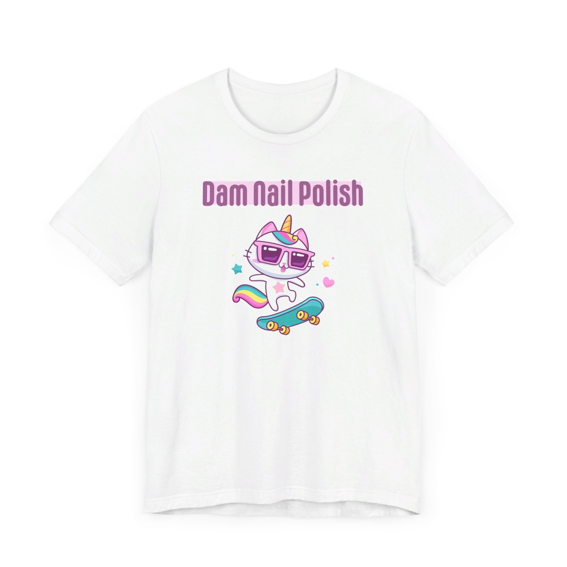 Caticorn Unisex Jersey Short Sleeve Tee - Dam Nail Polish