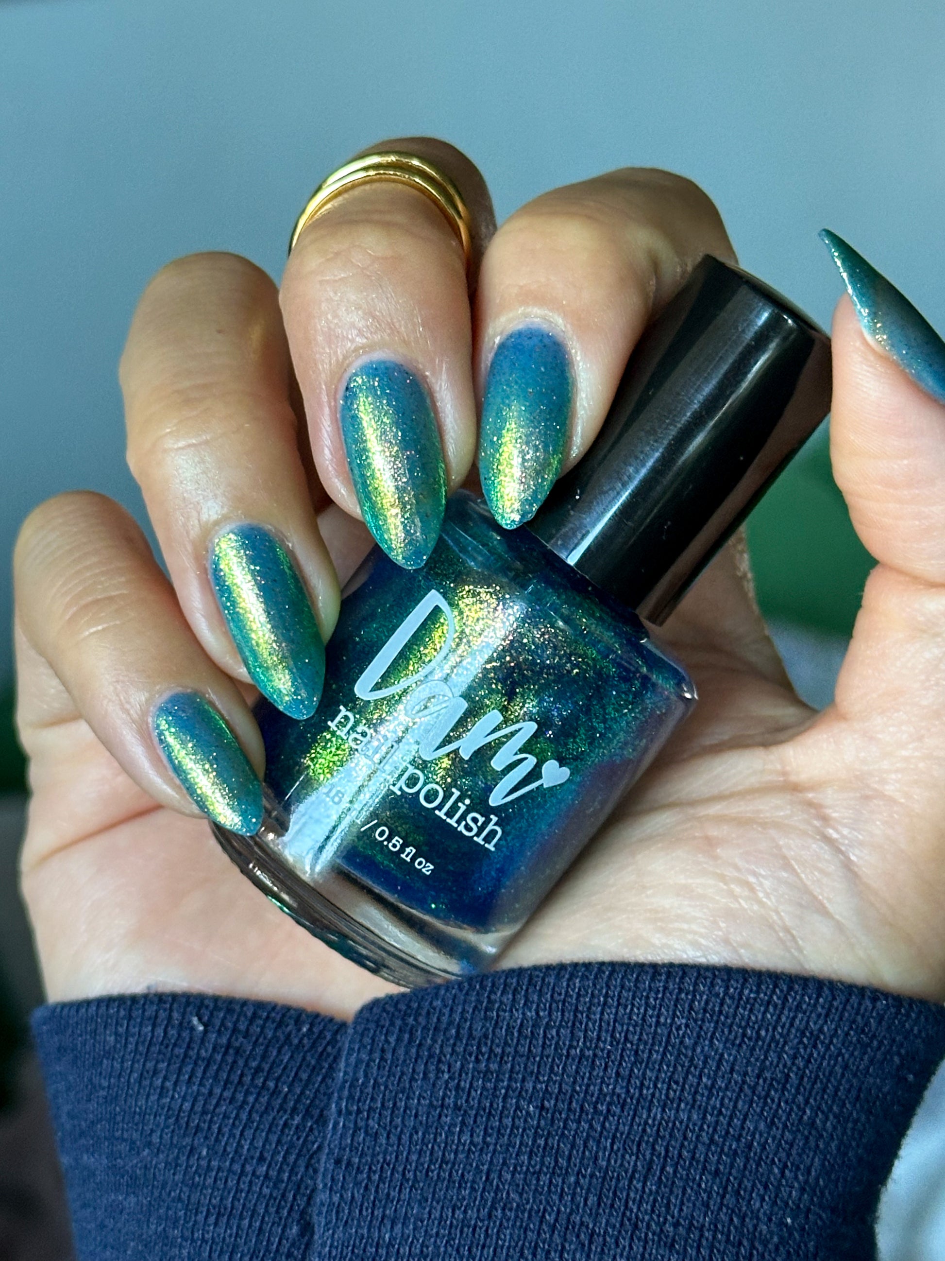 Sabotage - Blue Shimmer Nail Polish - Bonus Track Collection - Dam Nail Polish