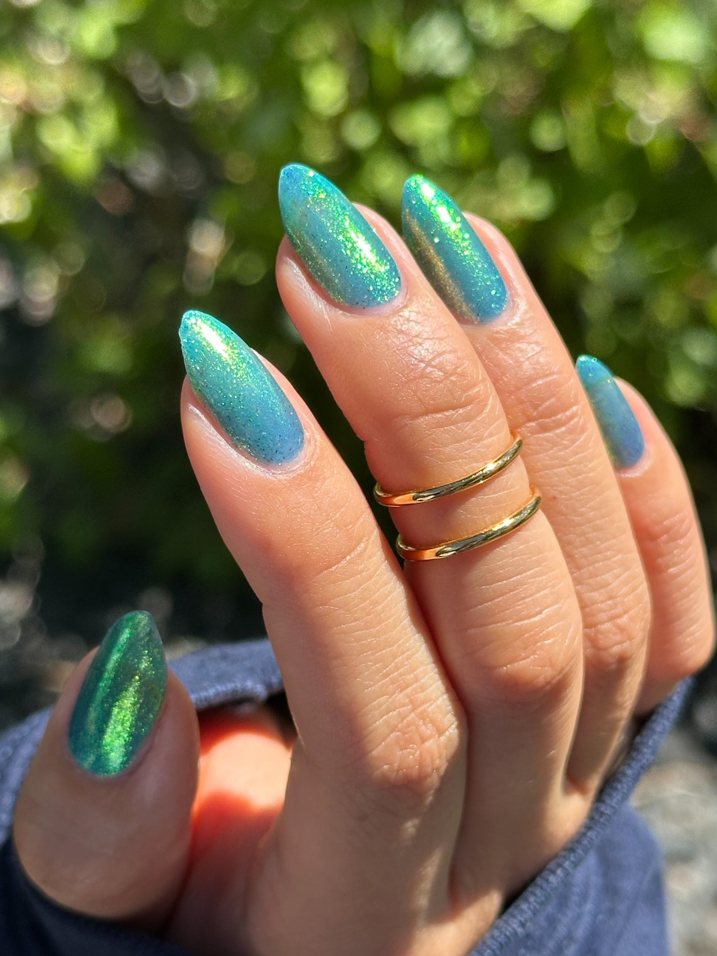 Sabotage - Blue Shimmer Nail Polish - Bonus Track Collection - Dam Nail Polish