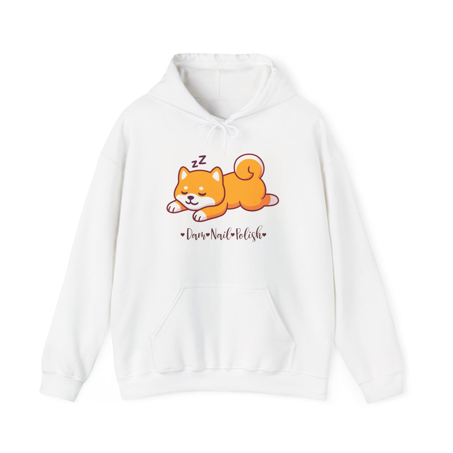Sleepy Shiba Unisex Heavy Blend™ Hooded Sweatshirt - Dam Nail Polish