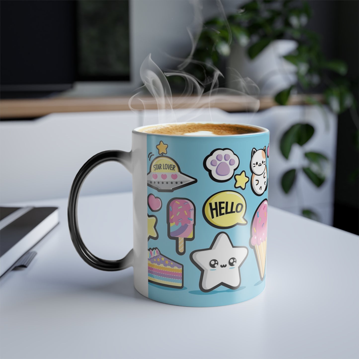 Kawaii Color Changing Mug, 11oz