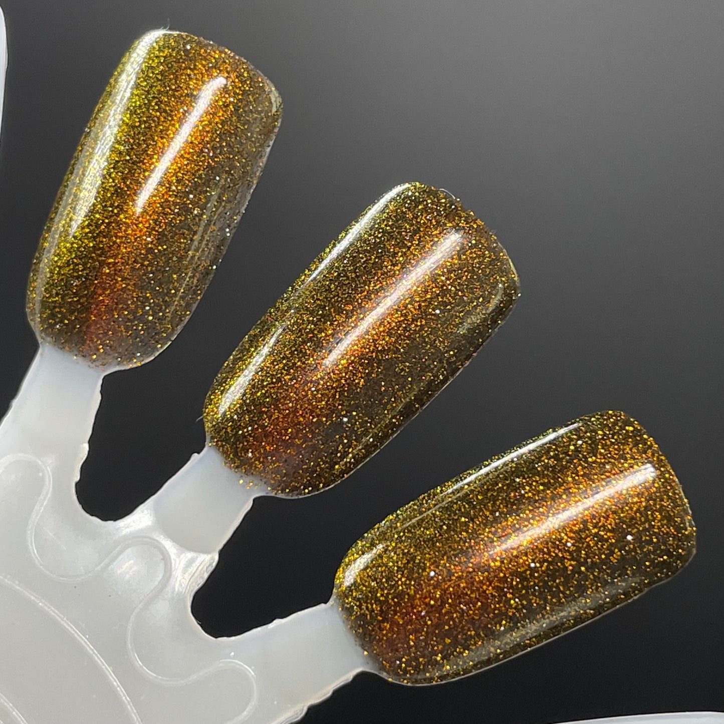 Champagne Sparkle - Black Reflective Glitter Nail Polish - Nostalgia Trends Custom - 1920s Fashion Themed - Dam Nail Polish