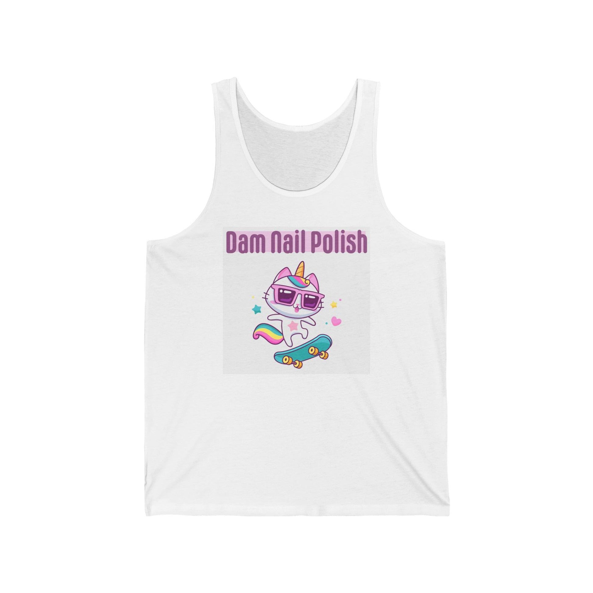 Caticorn Unisex Jersey Tank - Dam Nail Polish