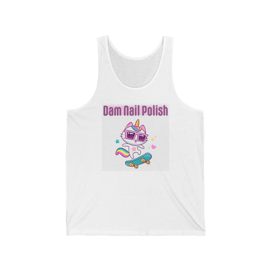 Caticorn Unisex Jersey Tank - Dam Nail Polish