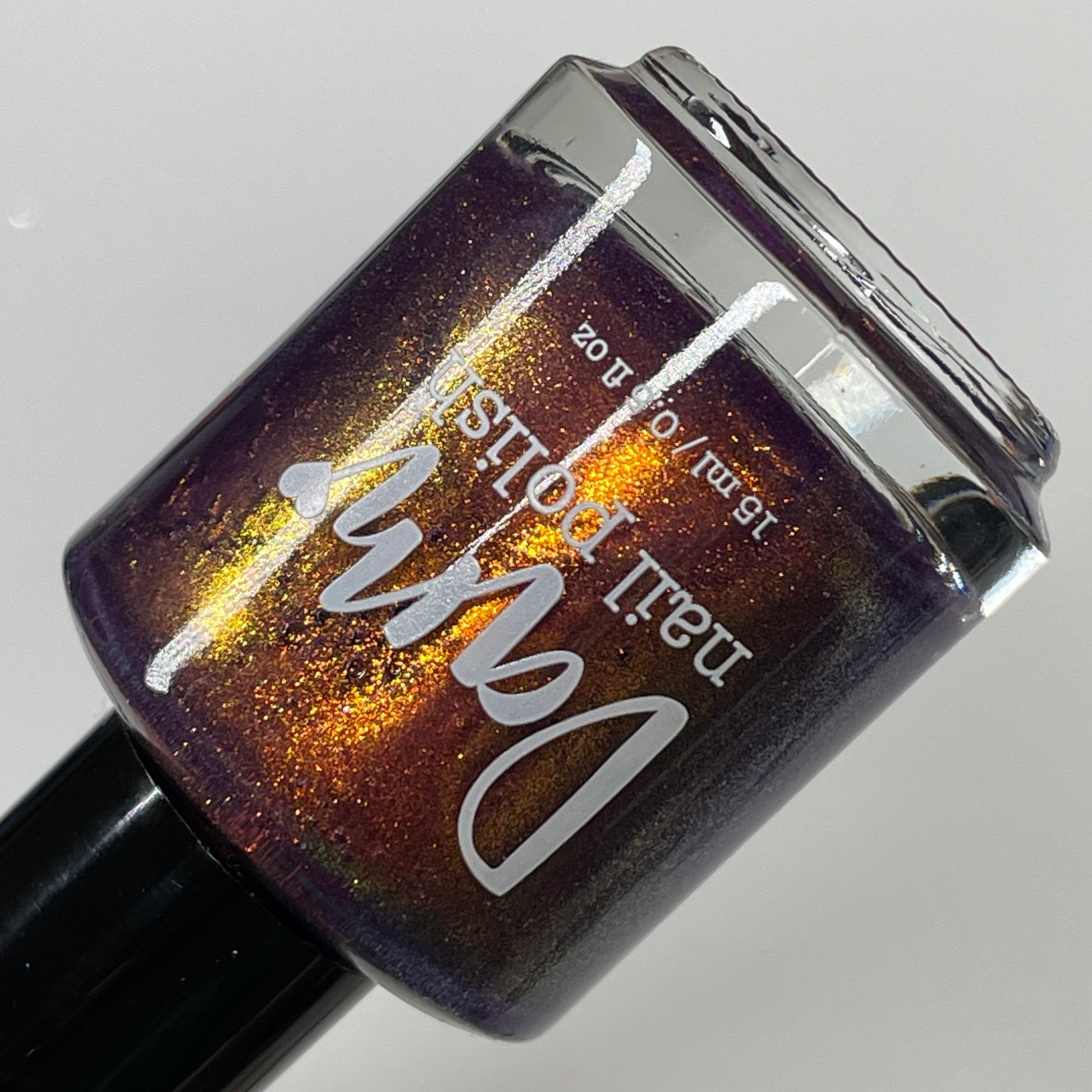 La Tomatina Remix - Purple Shimmer Nail Polish - Remix Series - Dam Nail Polish