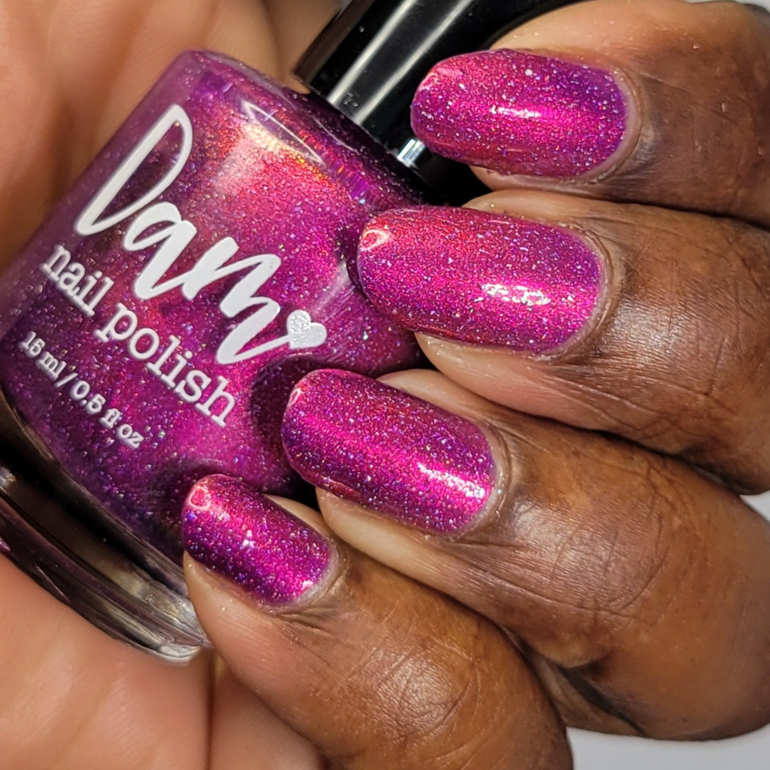 Beefing in Kobe - Purple Shimmer Polish - Journey Through Japan Collection - Dam Nail Polish