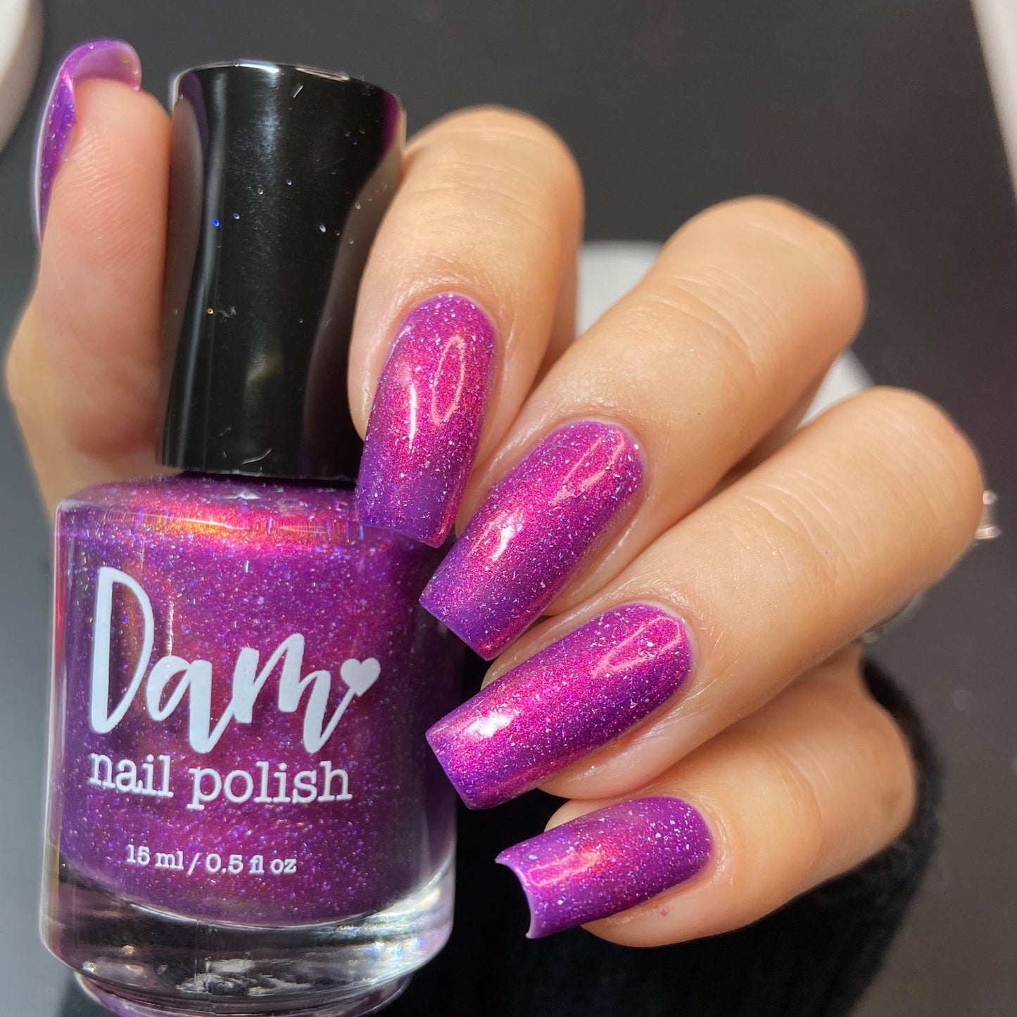 Beefing in Kobe - Purple Shimmer Polish - Journey Through Japan Collection - Dam Nail Polish