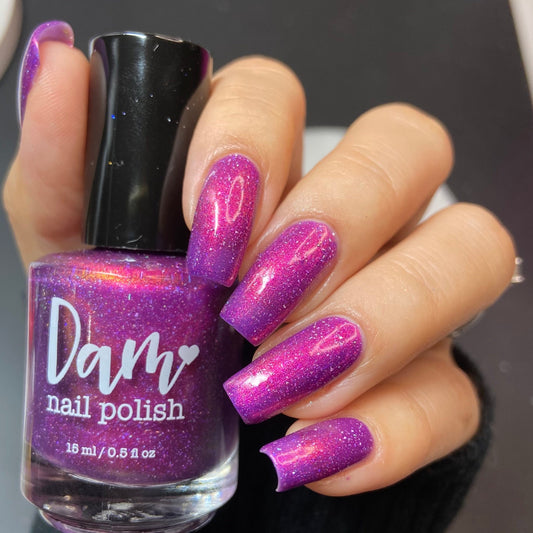 Beefing in Kobe - Purple Shimmer Polish - Journey Through Japan Collection - Dam Nail Polish