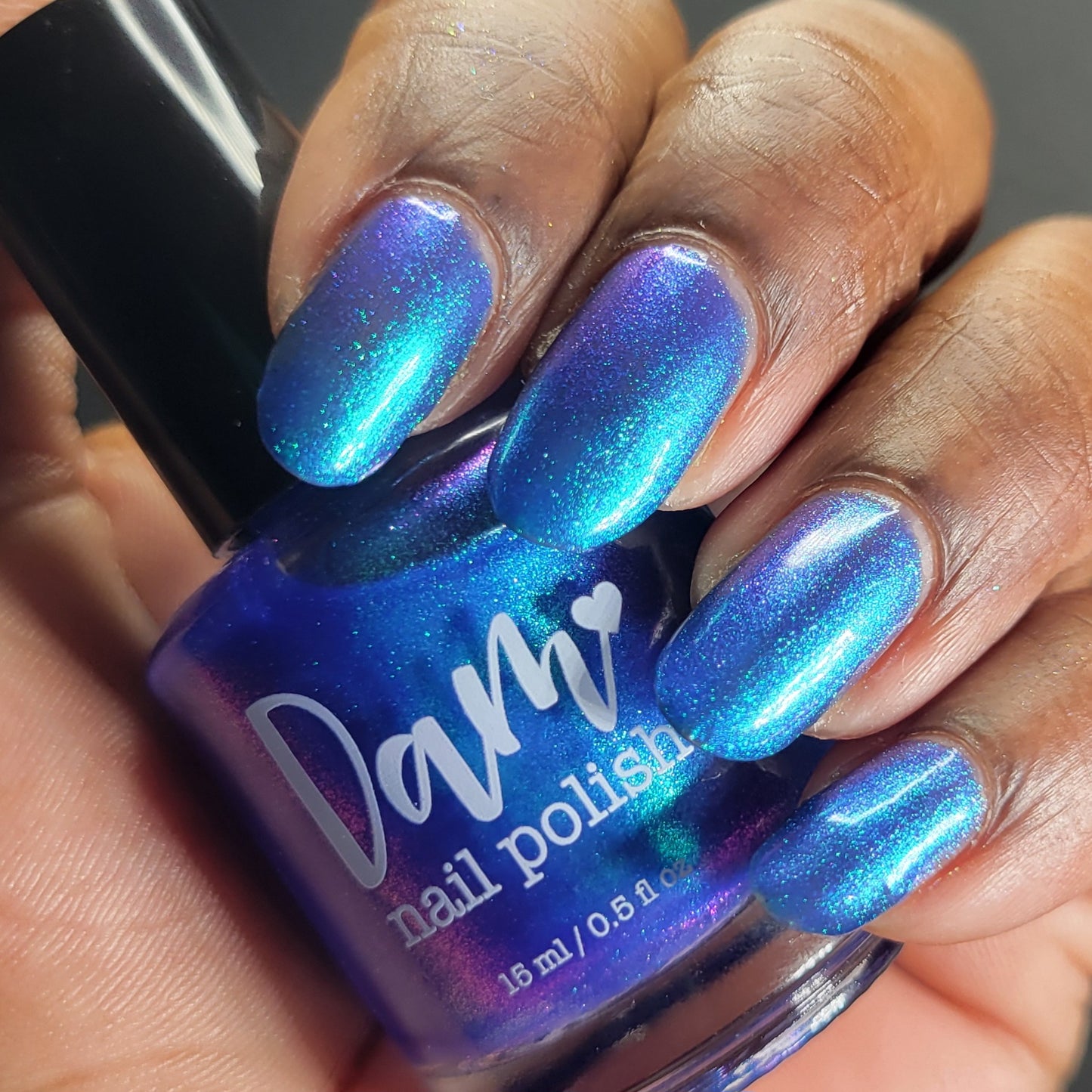 Cheers to 10 Years - Blue Shimmer Nail Polish - 10th Anniversary Trio - Dam Nail Polish